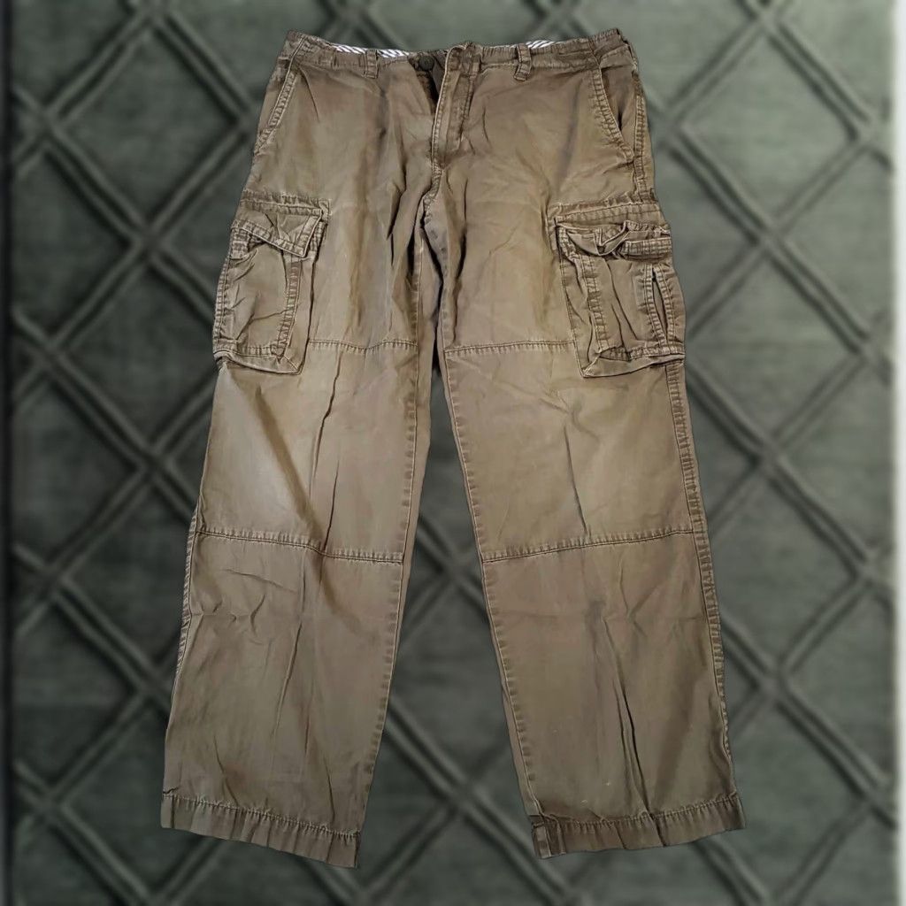 Polo Ralph Lauren Tommy Hilfiger Cargo Pants Men's 36x32 Brown Tan Pockets Workwear Cargo Pocket Logo Classic Dad Modern Outdoor Pants Mens Brown 36x32 Size US 34 / EU 50 - 1 Thumbnail
