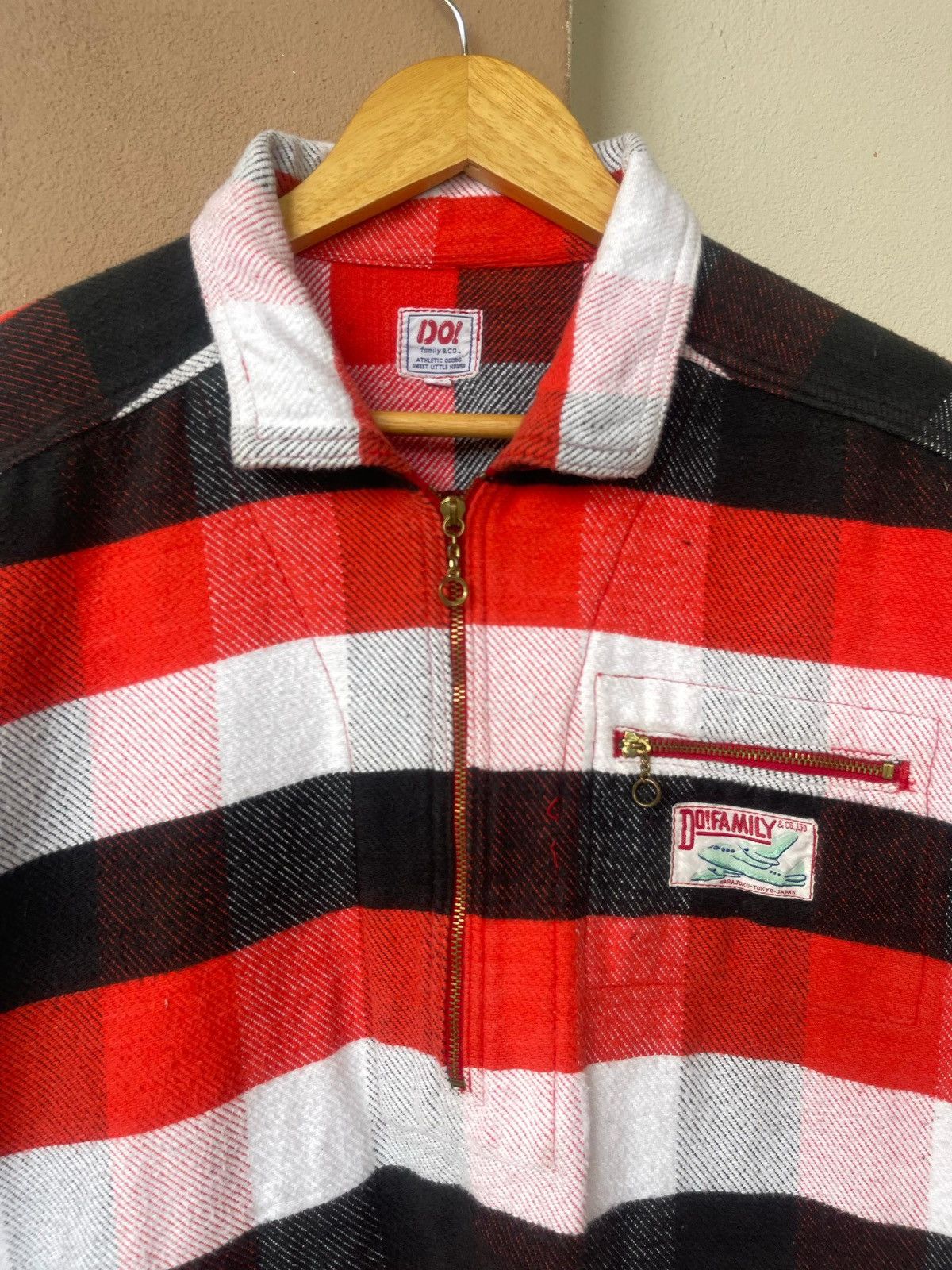 Designer × Japanese Brand Do! Family & Co Stripes Half Zipper Jacket Size US L / EU 52-54 / 3 - 5 Thumbnail