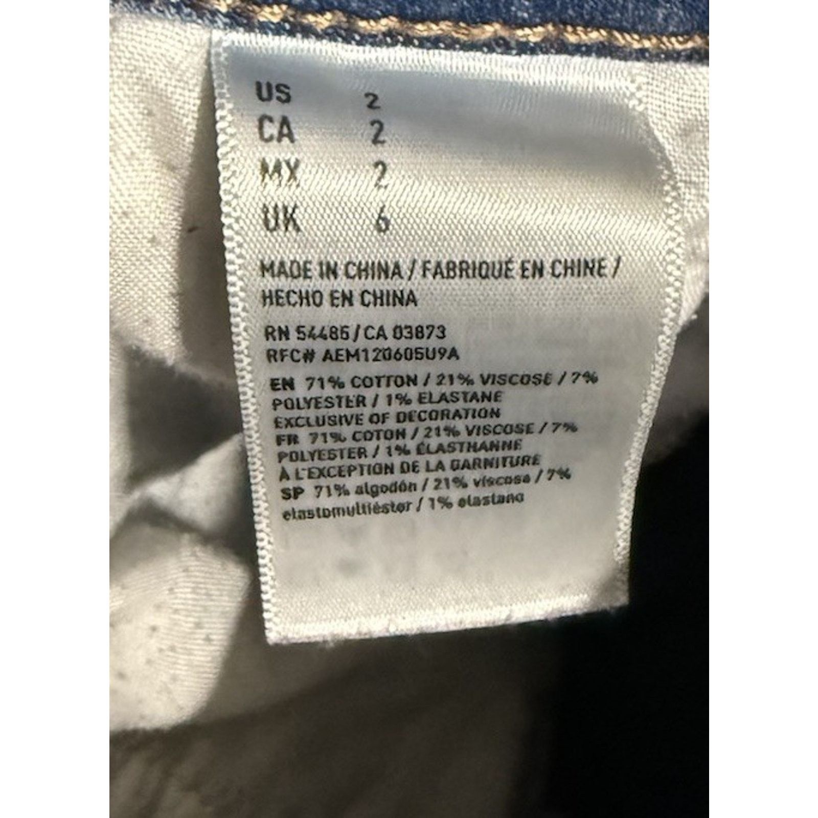 American Eagle Outfitters American Eagle Shorts Next Level Stretch Cut Off Hi Shortie Size 26" / US 2 / IT 38 - 7 Thumbnail