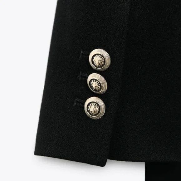 Zara Zara Double Breasted Blazer with Gold Buttons. Size M Size M / US 6-8 / IT 42-44 - 6 Thumbnail