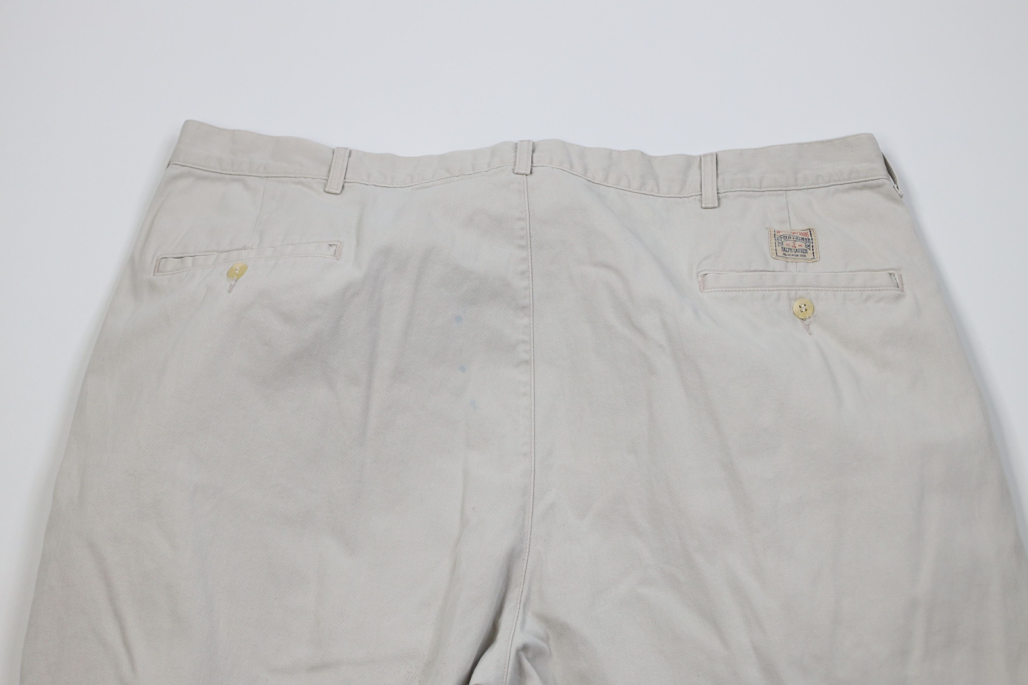 Ralph Lauren Vintage 70s 80s Ralph Lauren Wide Leg Chino Pants Beige USA Size US 42 / EU 58 - 13 Thumbnail