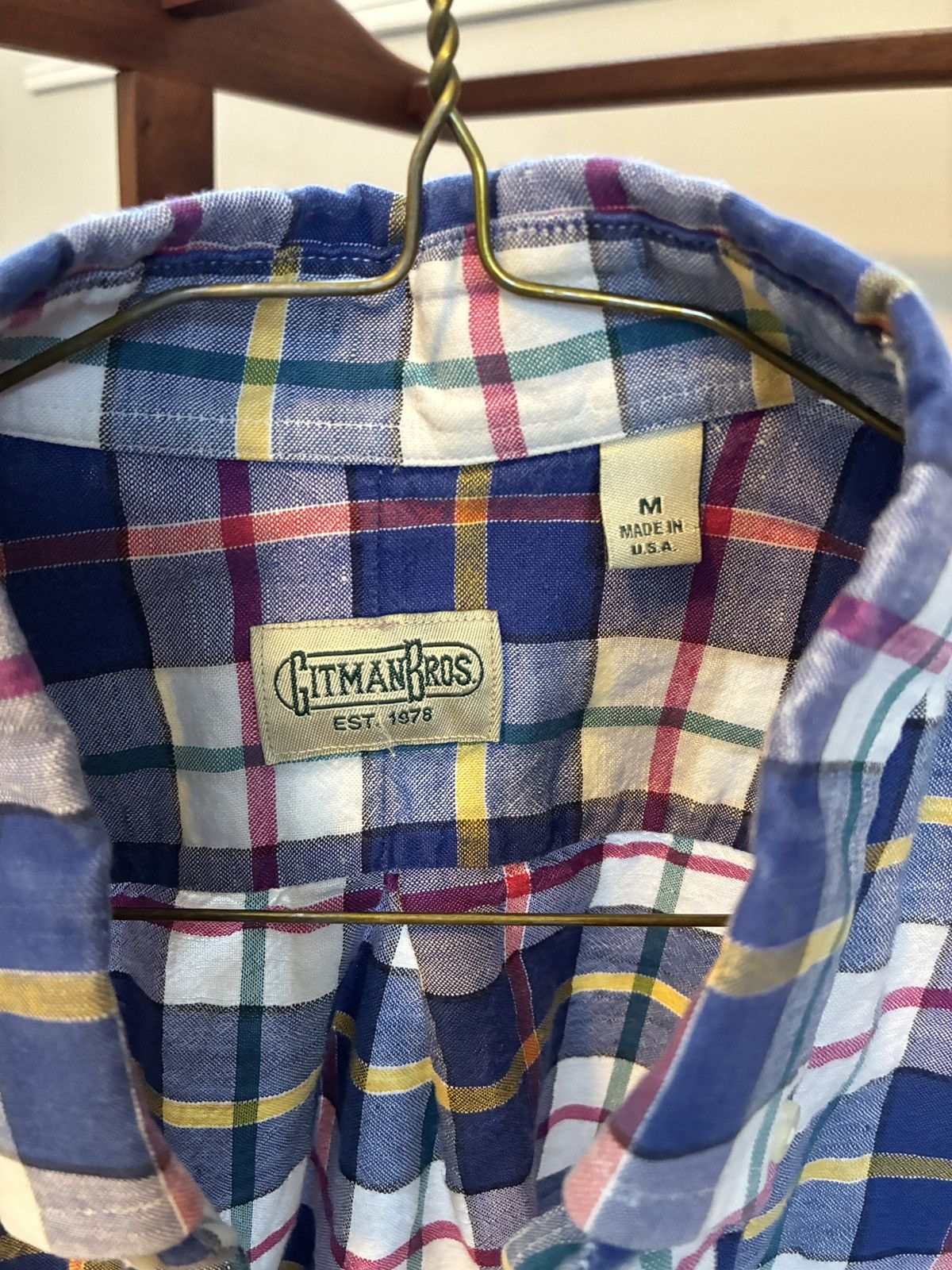 Gitman Bros. Vintage Gitman Bros Vintage blue button up long sleeve Size US M / EU 48-50 / 2 - 2 Thumbnail