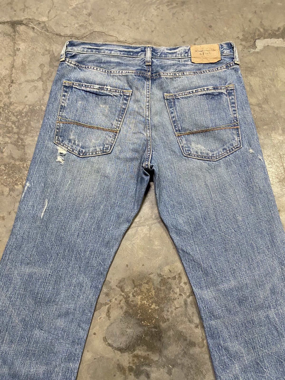 Abercrombie & Fitch Flare Jeans Abercrombie Baxter Distressed Boot Cut Size US 32 / EU 48 - 12 Thumbnail