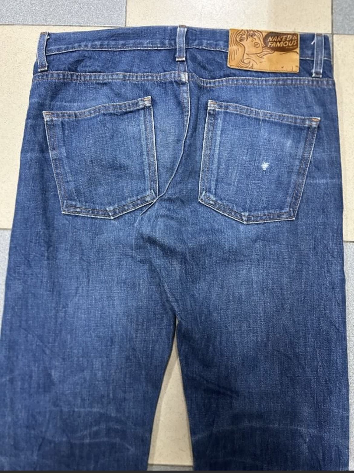 Japanese Brand × Naked & Famous Naked & Famous Denim Pant Weird Guy Natural Indigo Selvedge Size US 32 / EU 48 - 3 Thumbnail