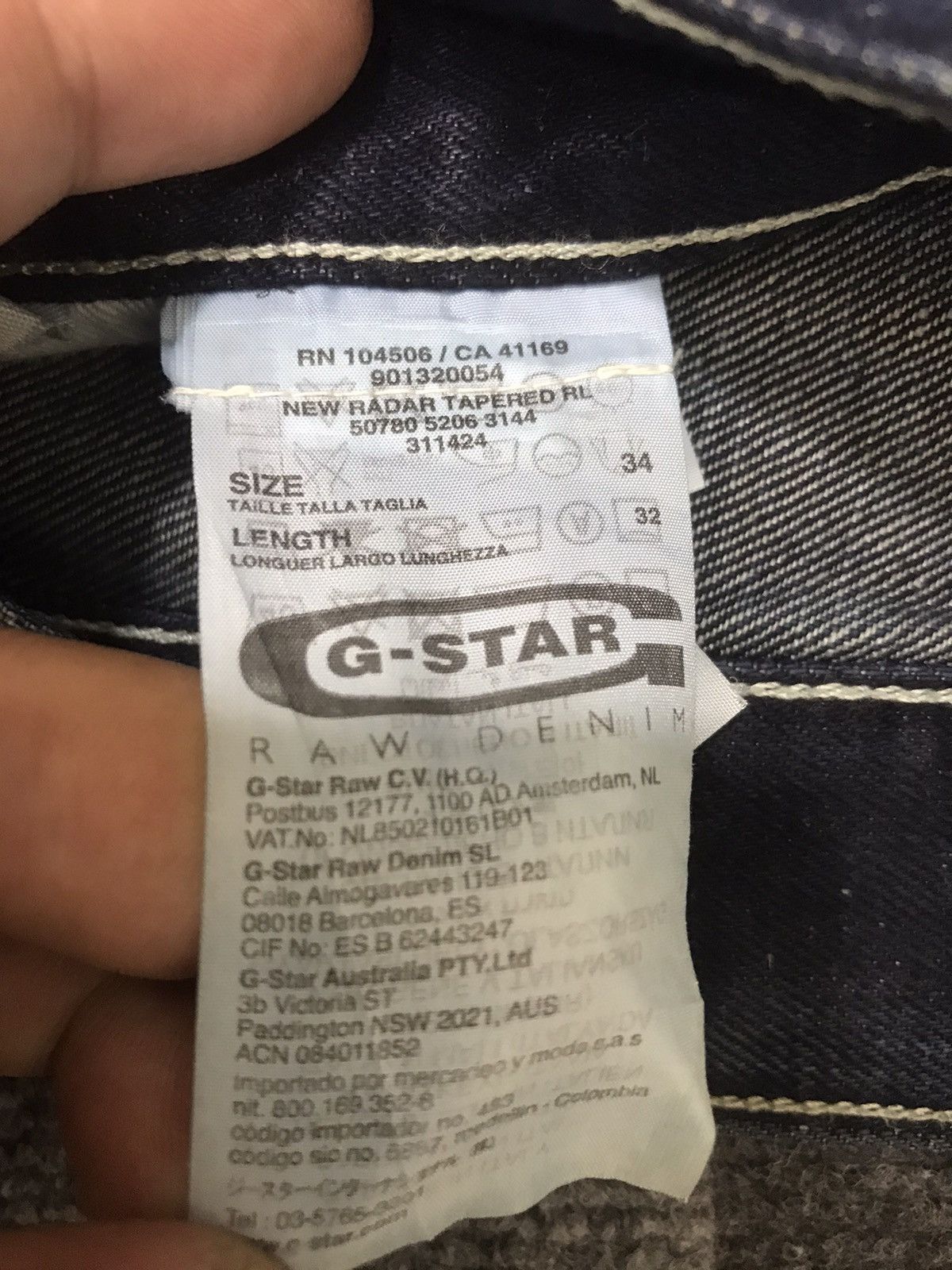 G-Star GSTAR RAW Japan Sick Painter Skinny Distressed Denim F96 Size US 35 - 16 Thumbnail
