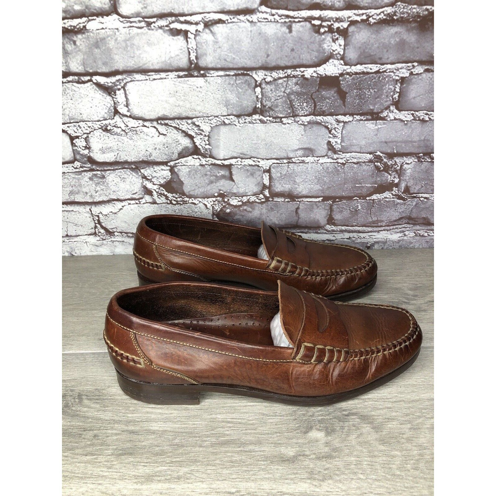 Cole Haan Cole Haan Dark Brown Leather Penny Loafers Casual Shoes Men’ Size US 11.5 / EU 44-45 - 19 Thumbnail