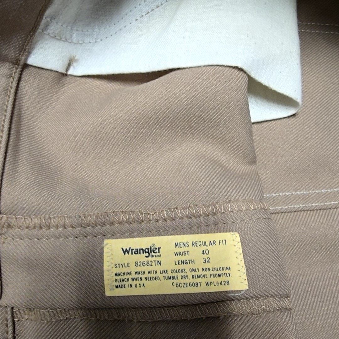 Wrangler Vintage Wrangler Mens 40x32 Pants Khaki Dress Pants 90s VTG Size US 40 / EU 56 - 4 Thumbnail