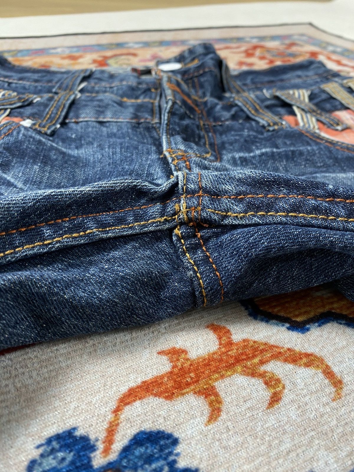 Japanese Brand Double waist dominate jeans Size US 30 / EU 46 - 10 Thumbnail