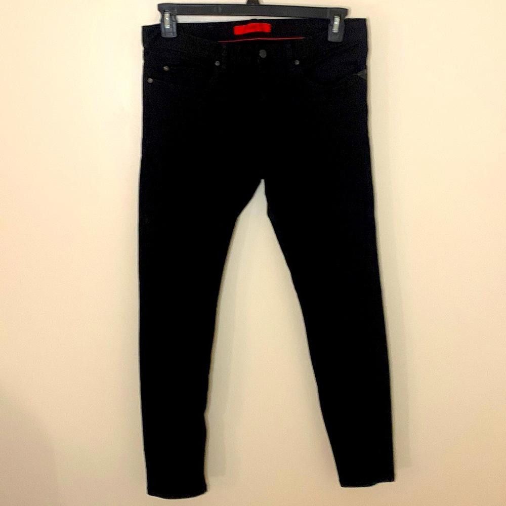 Hugo HUGO - Skinny - 33W32L- 92% ctn 6%poly2% elastic- flat black Size US 33 - 1 Thumbnail