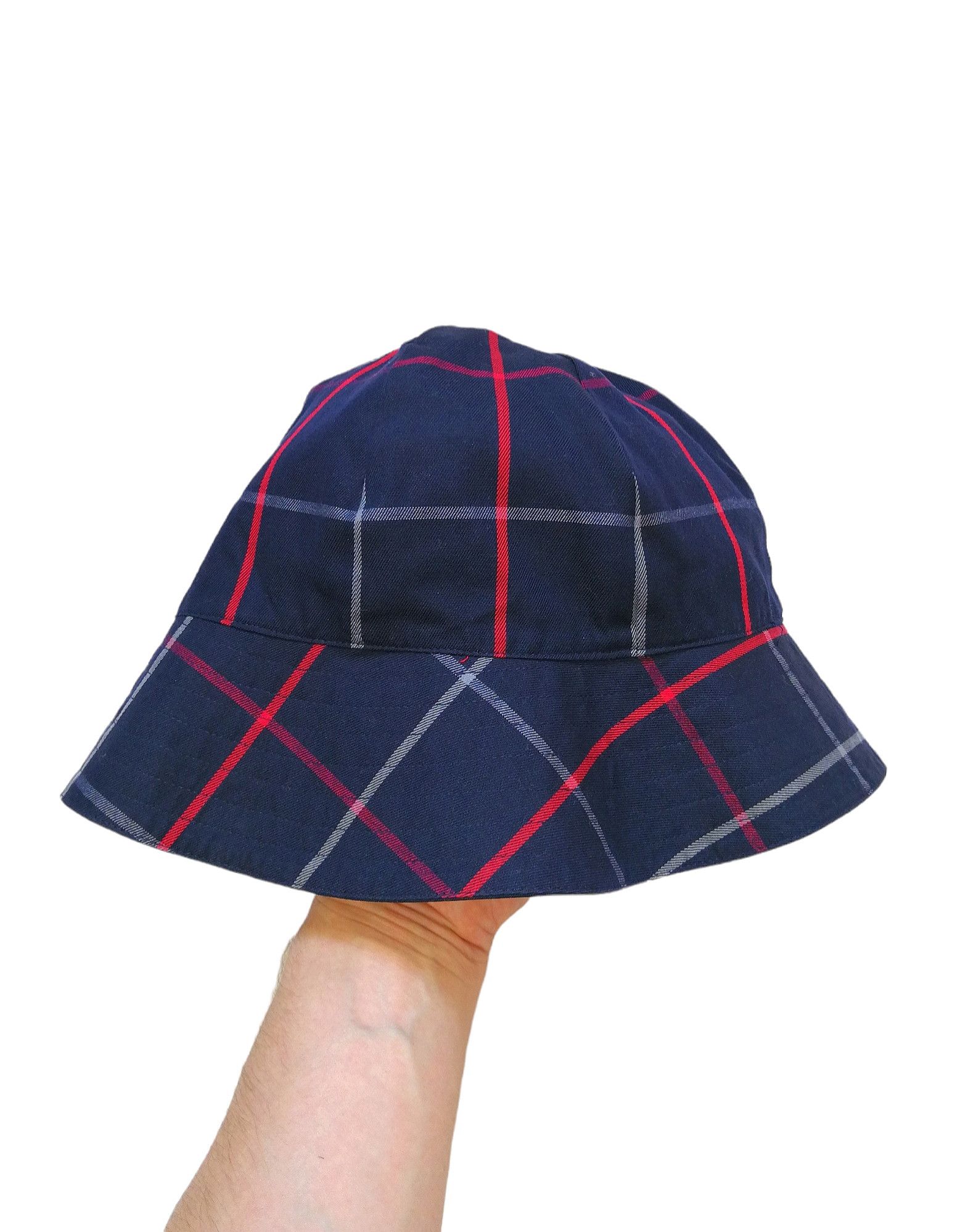 Burberry × Vintage Vintage Burberry Bucket Hat Nova Check Panama Reversible Size ONE SIZE - 3 Thumbnail
