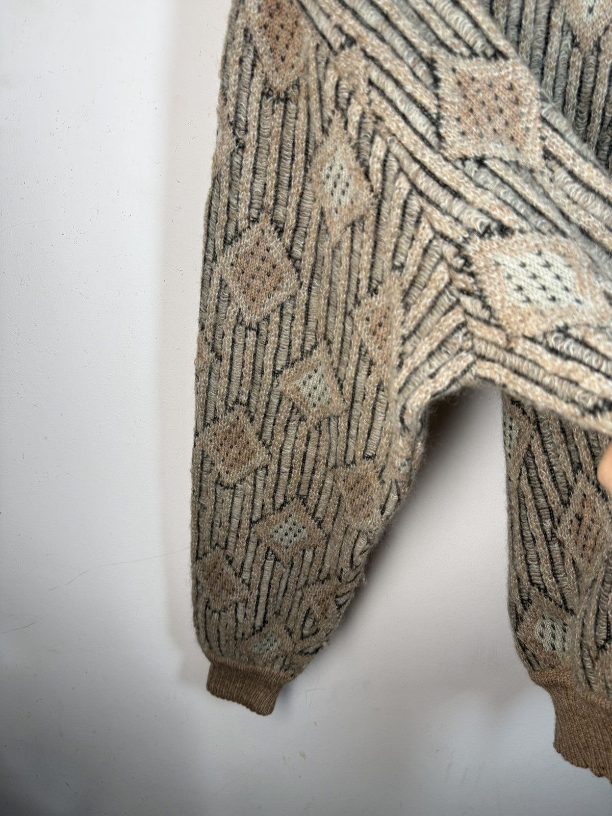 Yves Saint Laurent 90s Wool YSL Sweater Soft Beige Vintage Yves Saint Laurent Size US L / EU 52-54 / 3 - 19 Thumbnail
