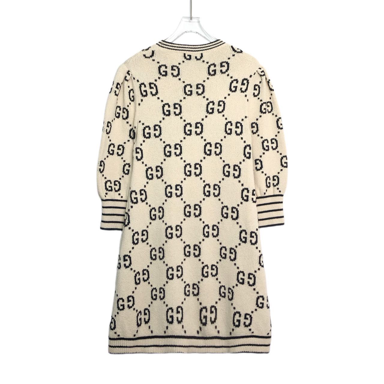 Gucci Gucci Double G Jacquard Long Sleeve Dress K26WX Size XS / US 0-2 / IT 36-38 - 2 Thumbnail