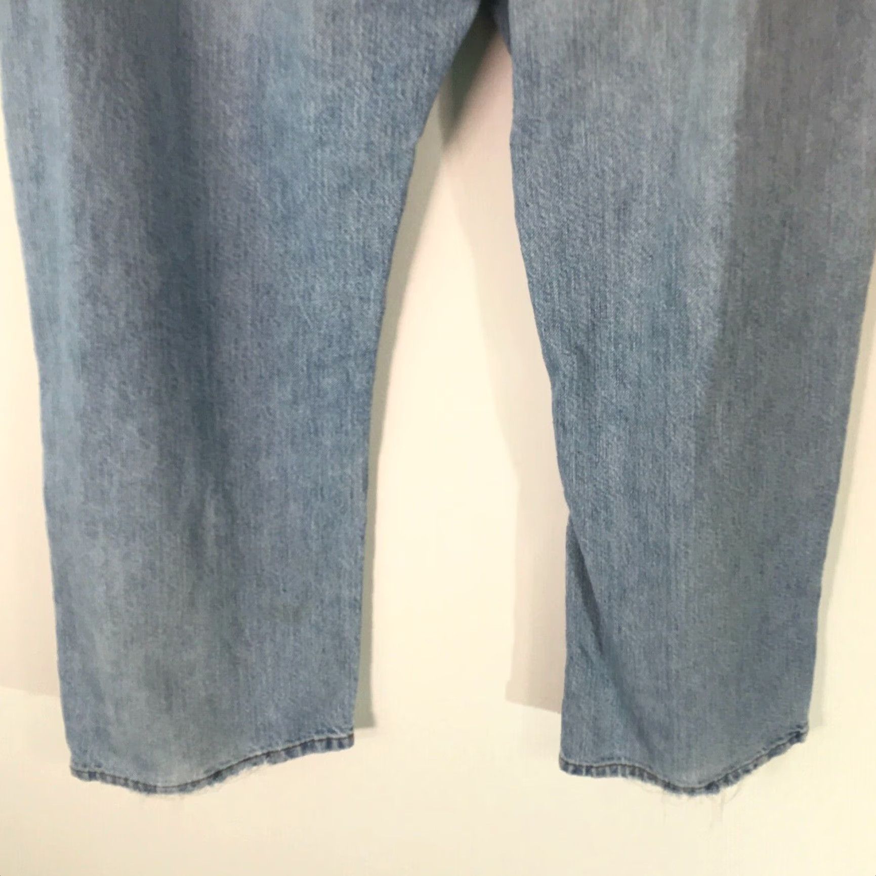 Denime Indigo Palms Men's Classic Fit Mid Rise Light Blue Casual Denim Jeans 35X30 Size US 34 / EU 50 - 5 Thumbnail