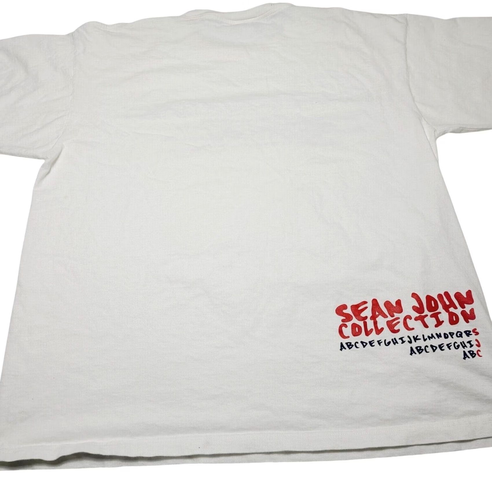 Sean John VINTAGE Sean John Collection Men’s Graphic T-Shirt 3XL White Crew Neck Short Sleeve Logo Cotton Hip-hop Alphabet Bird Atom Men Size US XXL / EU 58 / 5 - 2 Thumbnail