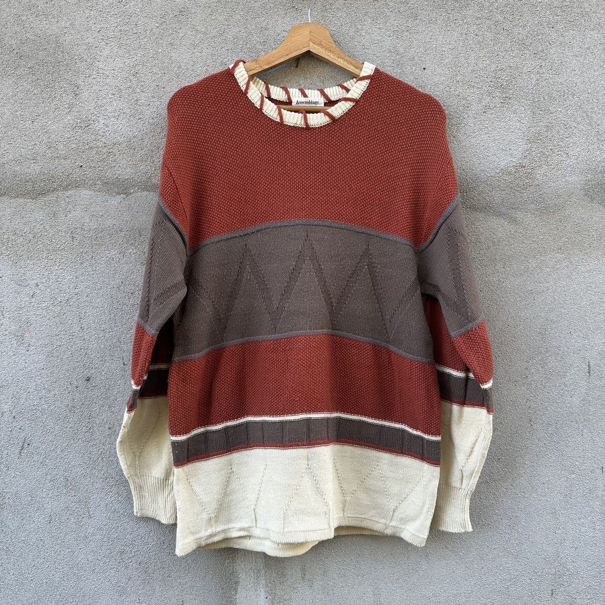 Aran Isles Knitwear × Assembly New York × Japanese Brand ASSEMBLAGE Japanese Brand Knit Pullover Sweater Size US S / EU 44-46 / 1 - 1 Thumbnail