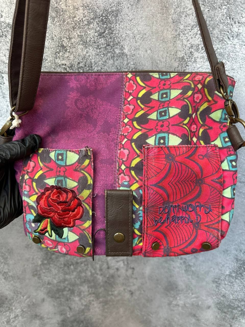Desigual Desigual Purse Bag Crossbody Travel Handbag Clutch Tote Size ONE SIZE - 4 Thumbnail