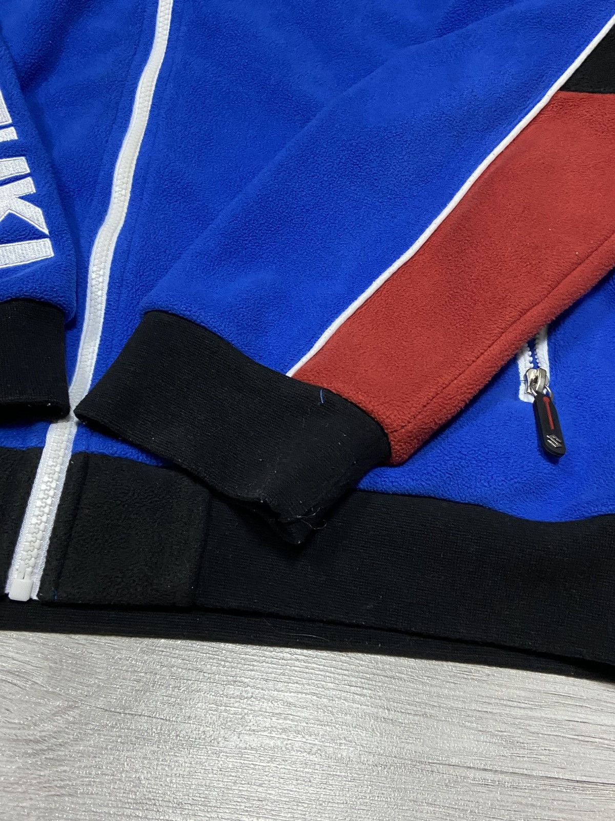 Vintage Suzuki vintage big logo zip sweatshirt fleece Size US XL / EU 56 / 4 - 6 Thumbnail