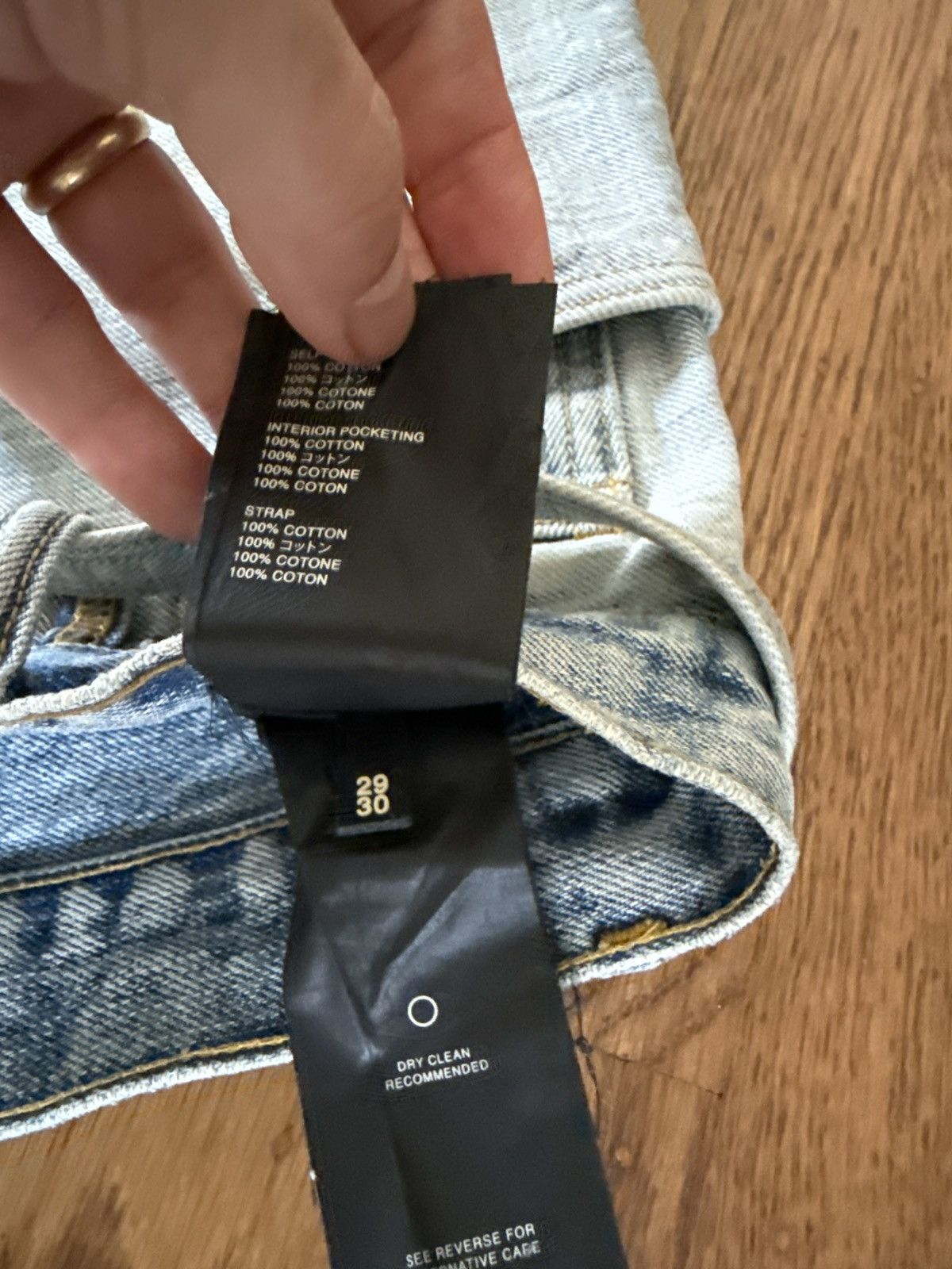 Fear of God Fear of God Sixth Collection Denim Inside Out Size US 29 - 5 Thumbnail