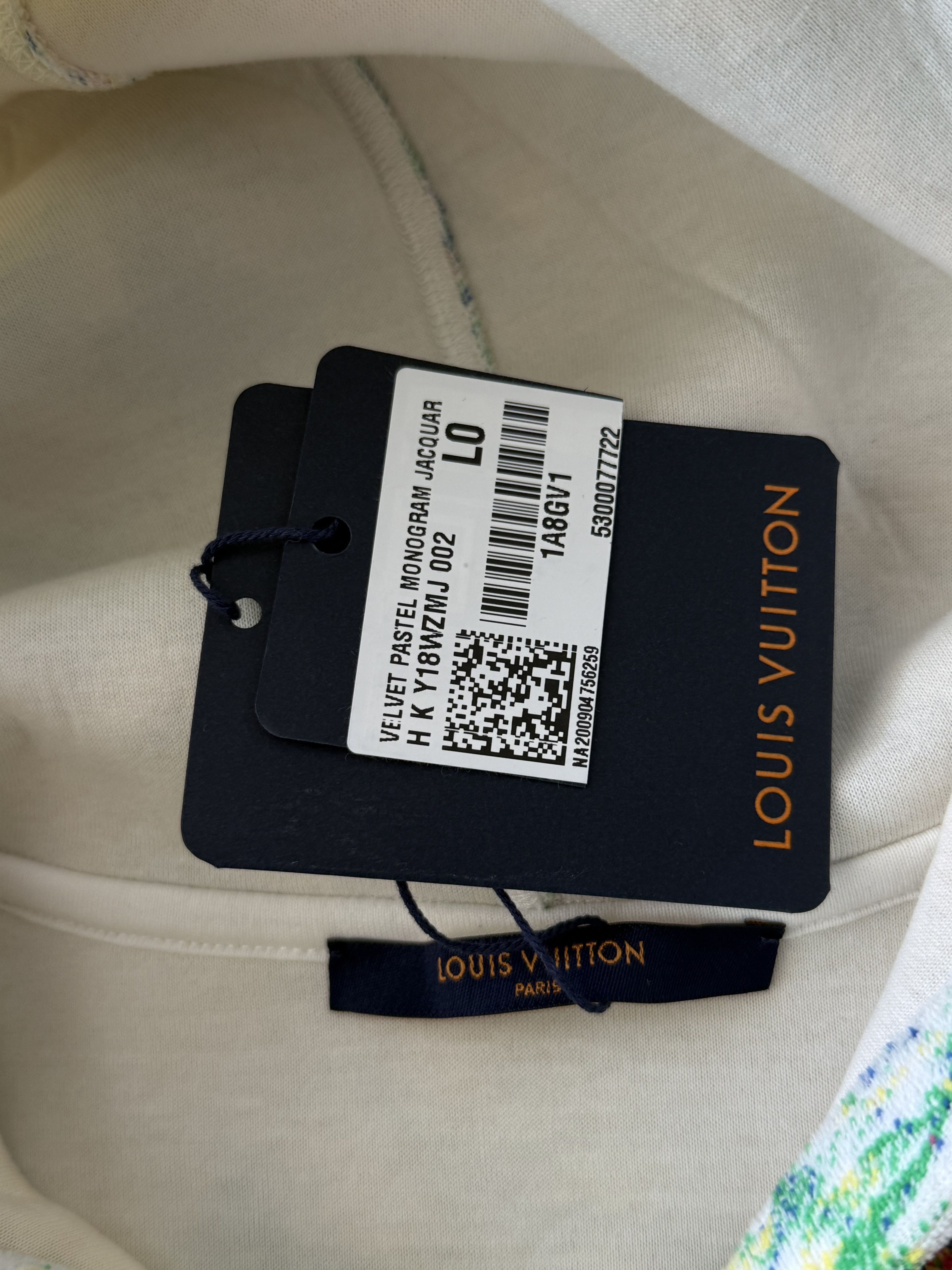 Louis Vuitton Louis Vuitton Multicolor Pastel Monogram Hoodie Size US L / EU 52-54 / 3 - 3 Thumbnail
