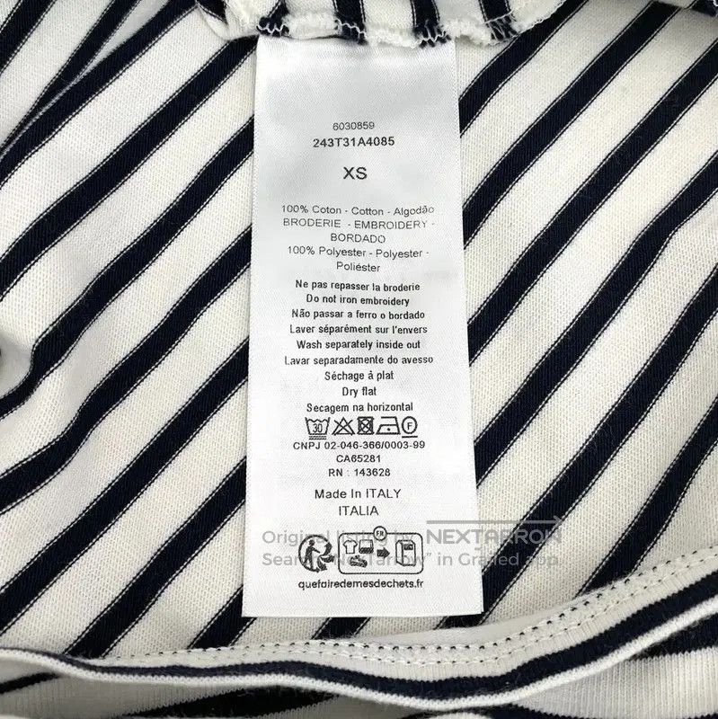 Dior Dior Colorblock Cotton T. Size XS / US 0-2 / IT 36-38 - 7 Thumbnail