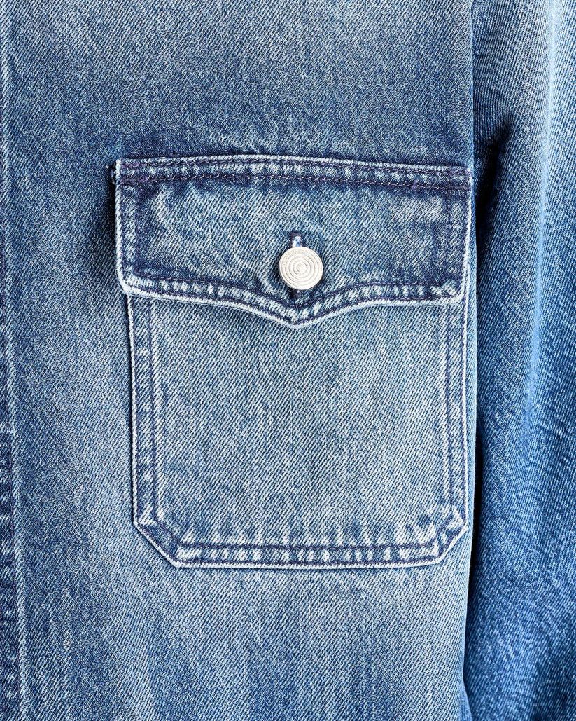 Namacheko o1s1v1r1oon0925 Hank Denim Shirt in Washed Blue Size US XL / EU 56 / 4 - 5 Thumbnail