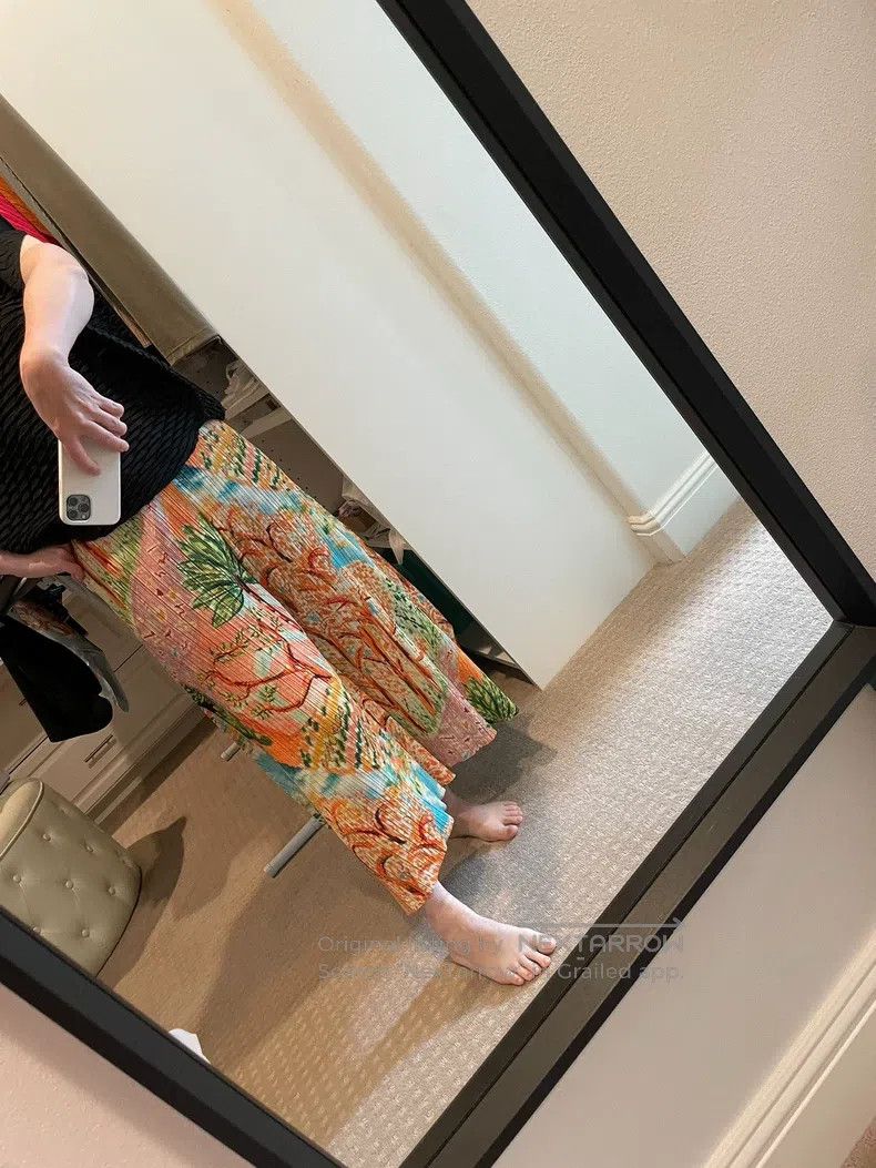 Issey Miyake Issey Miyake size:3 The Wizard of Oz Wide-Leg Pants Size 22" - 5 Thumbnail