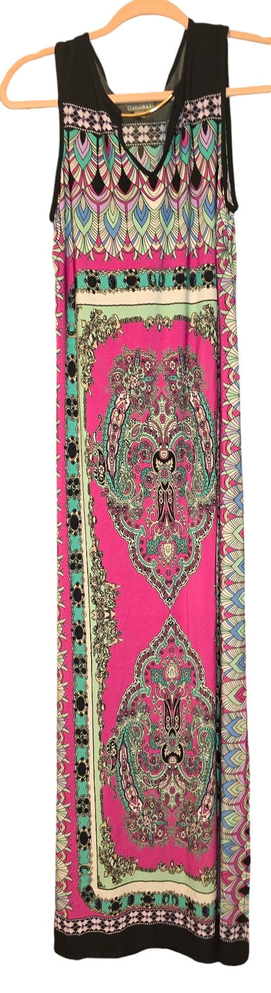 Designer Vibrant Roz & Ali Maxi Dress for Effortless Style Size M / US 6-8 / IT 42-44 - 2 Thumbnail