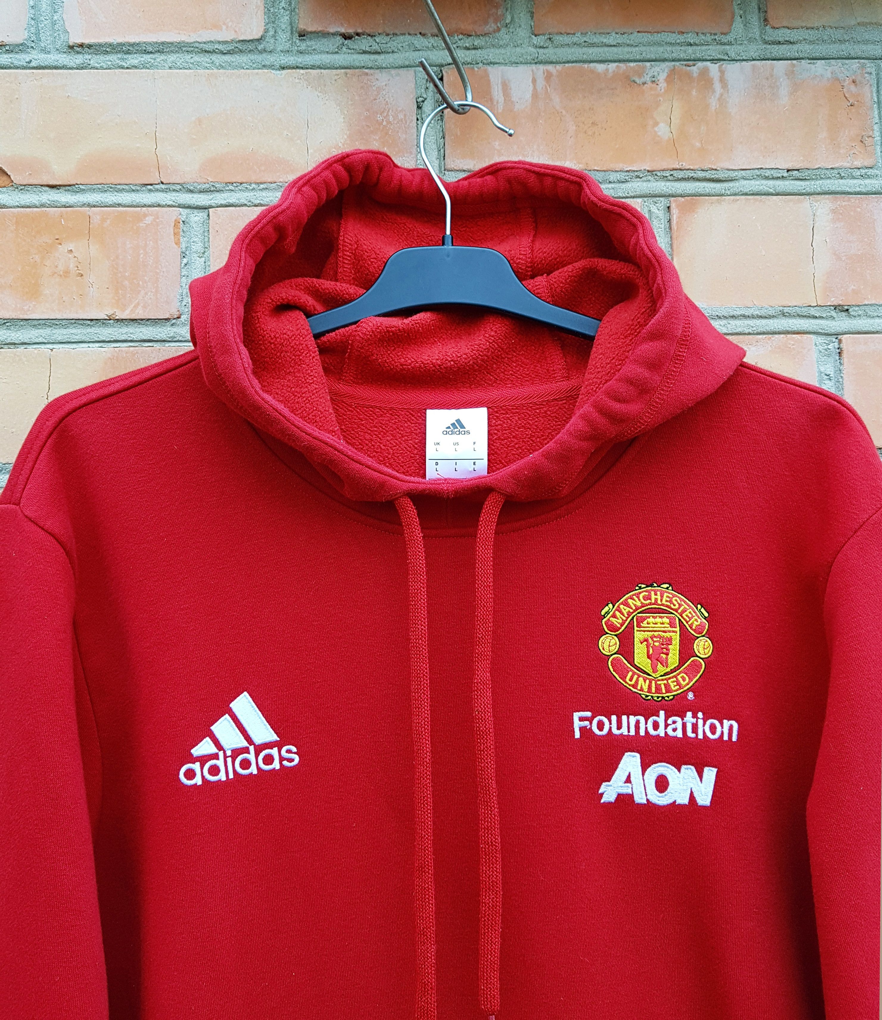 Adidas Adidas Manchester United Soccer Football Sweatshirt Hoodie L Size US L / EU 52-54 / 3 - 2 Thumbnail