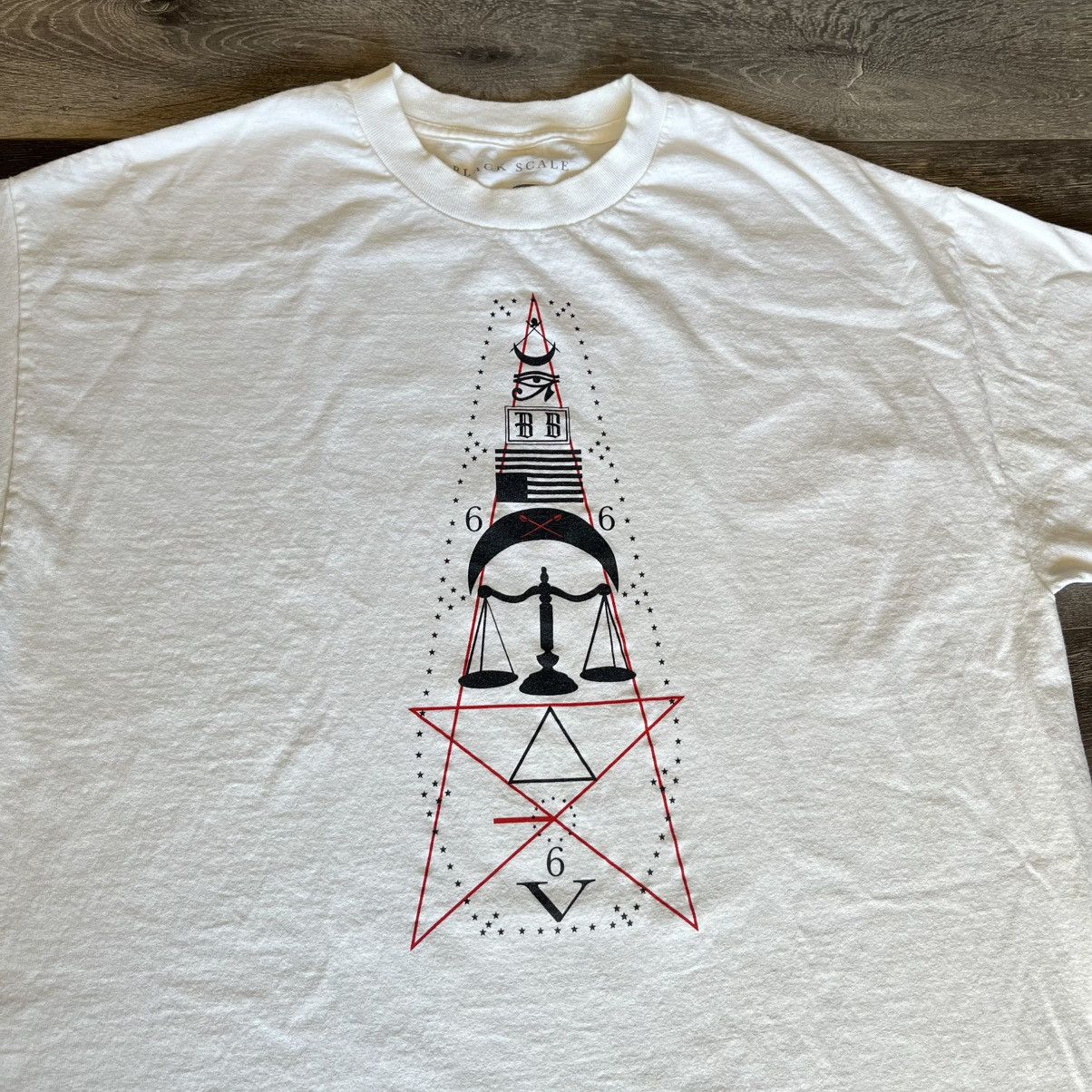 Black Scale Black Scale The Black Alchemy 666 Graphic Logo Tee Pentagram Size US XL / EU 56 / 4 - 3 Thumbnail
