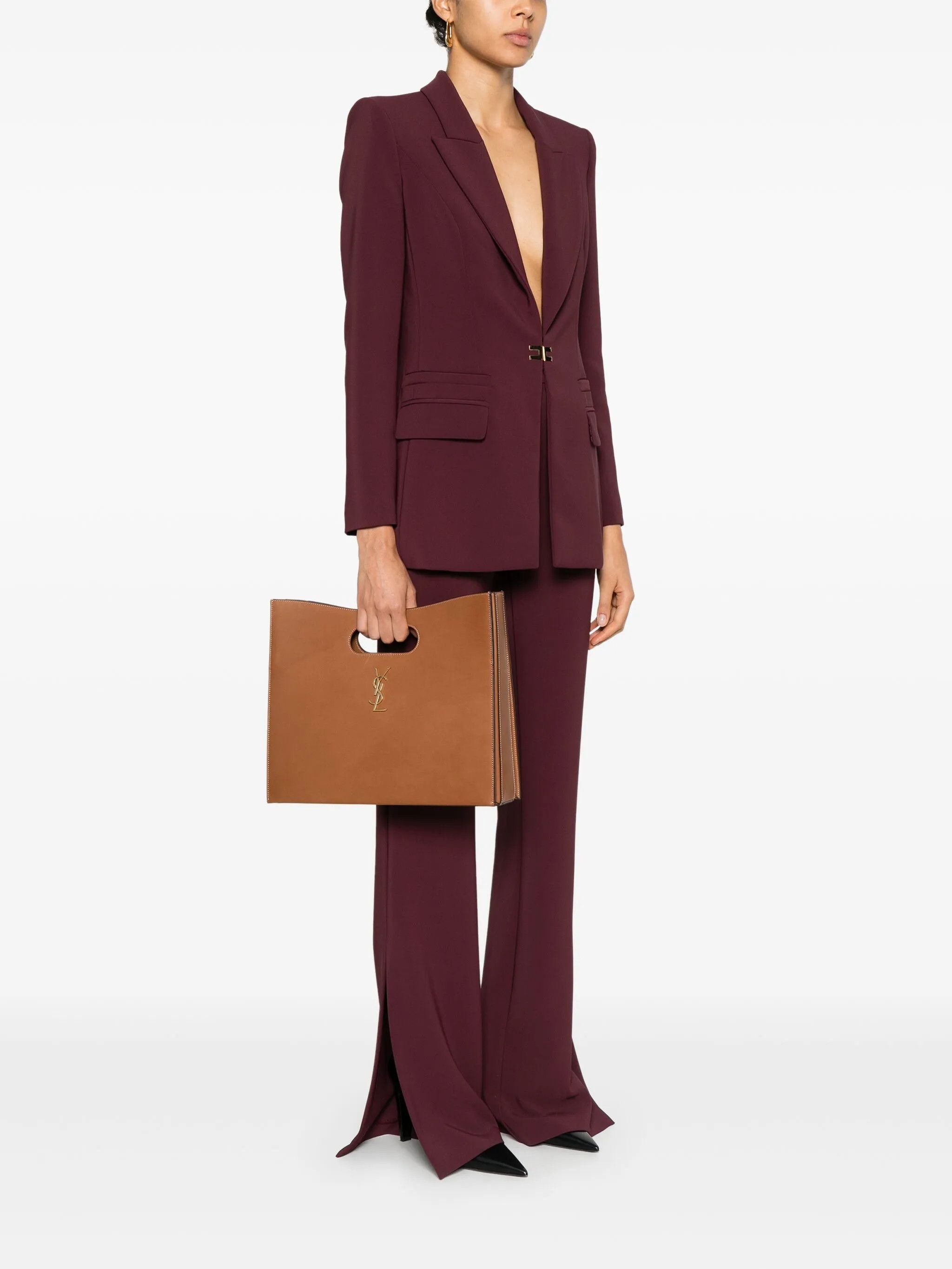 Saint Laurent Paris o1s1wg110725 Size: OS / Junon Tote Bag in Brown Size ONE SIZE - 2 Thumbnail