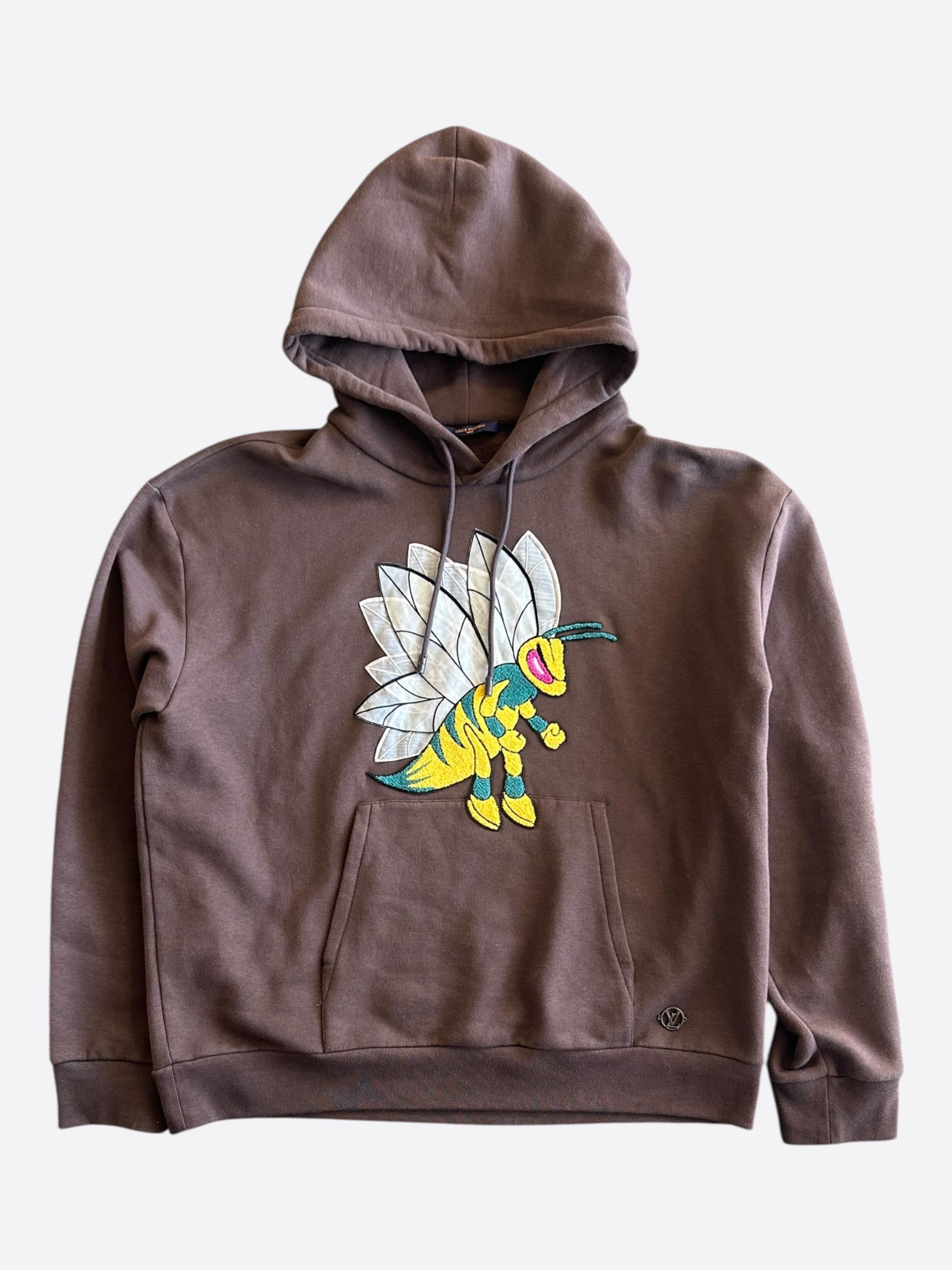 Louis Vuitton Louis Vuitton Brown Bee Embroidered Hoodie Size US XXL / EU 58 / 5 - 1 Thumbnail