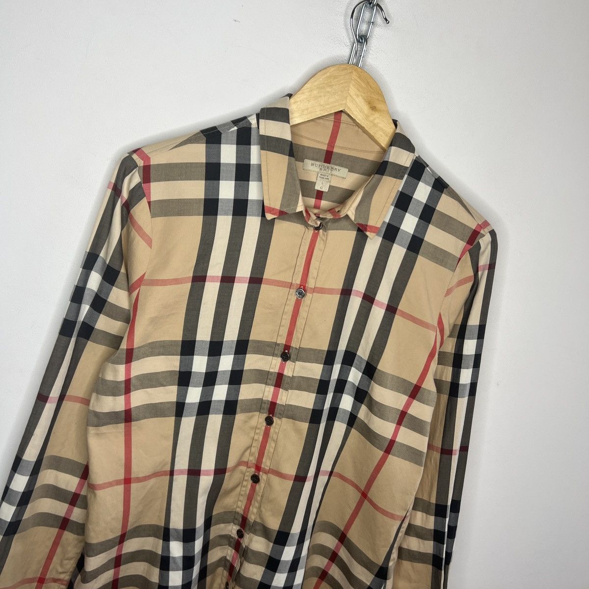 Burberry Burberry Nova Check Shirt Button Up Beige Size L / US 10 / IT 46 - 3 Thumbnail