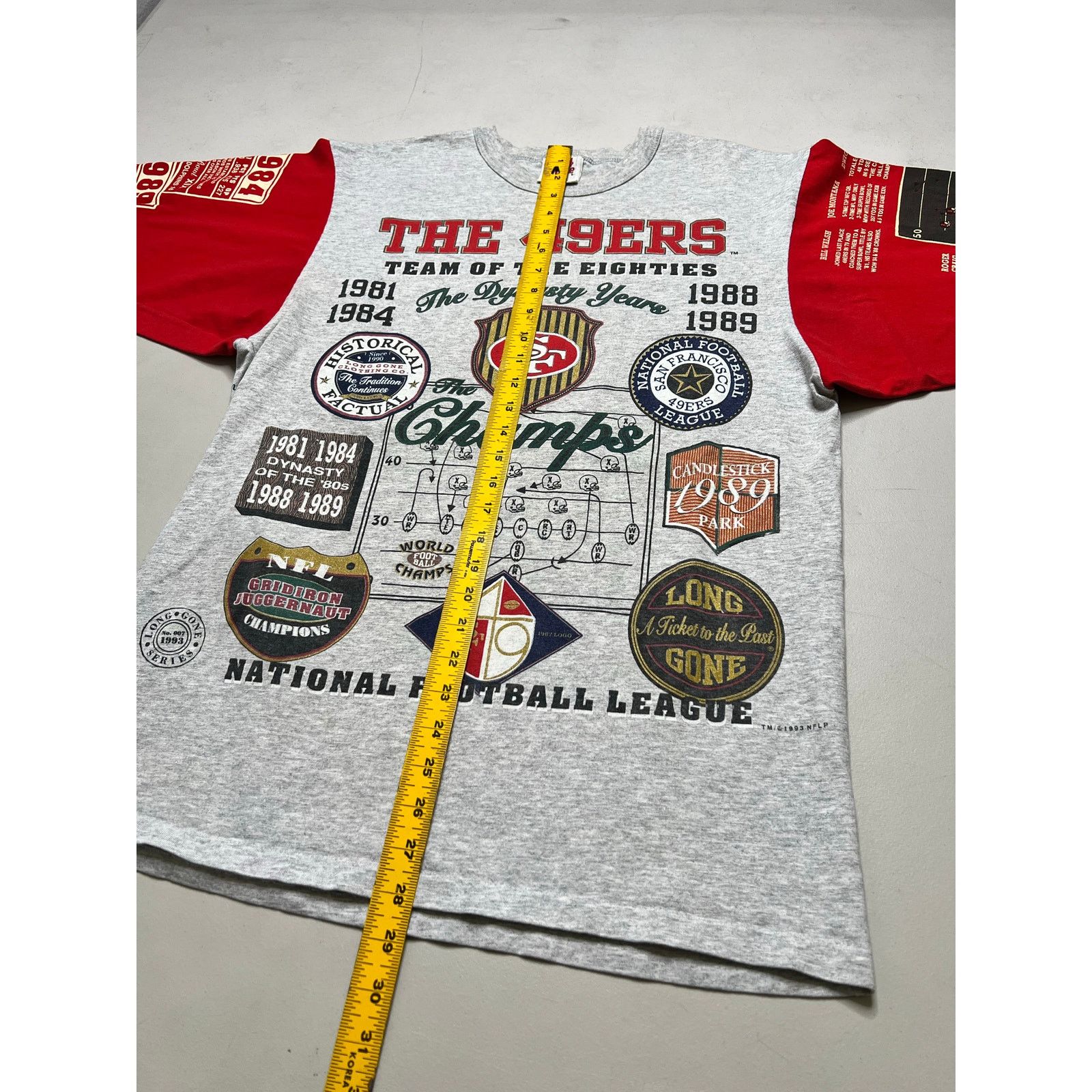 Vintage Vintage 1993 Long Gone NFL San Francisco 49ers Large USA Size US L / EU 52-54 / 3 - 5 Thumbnail
