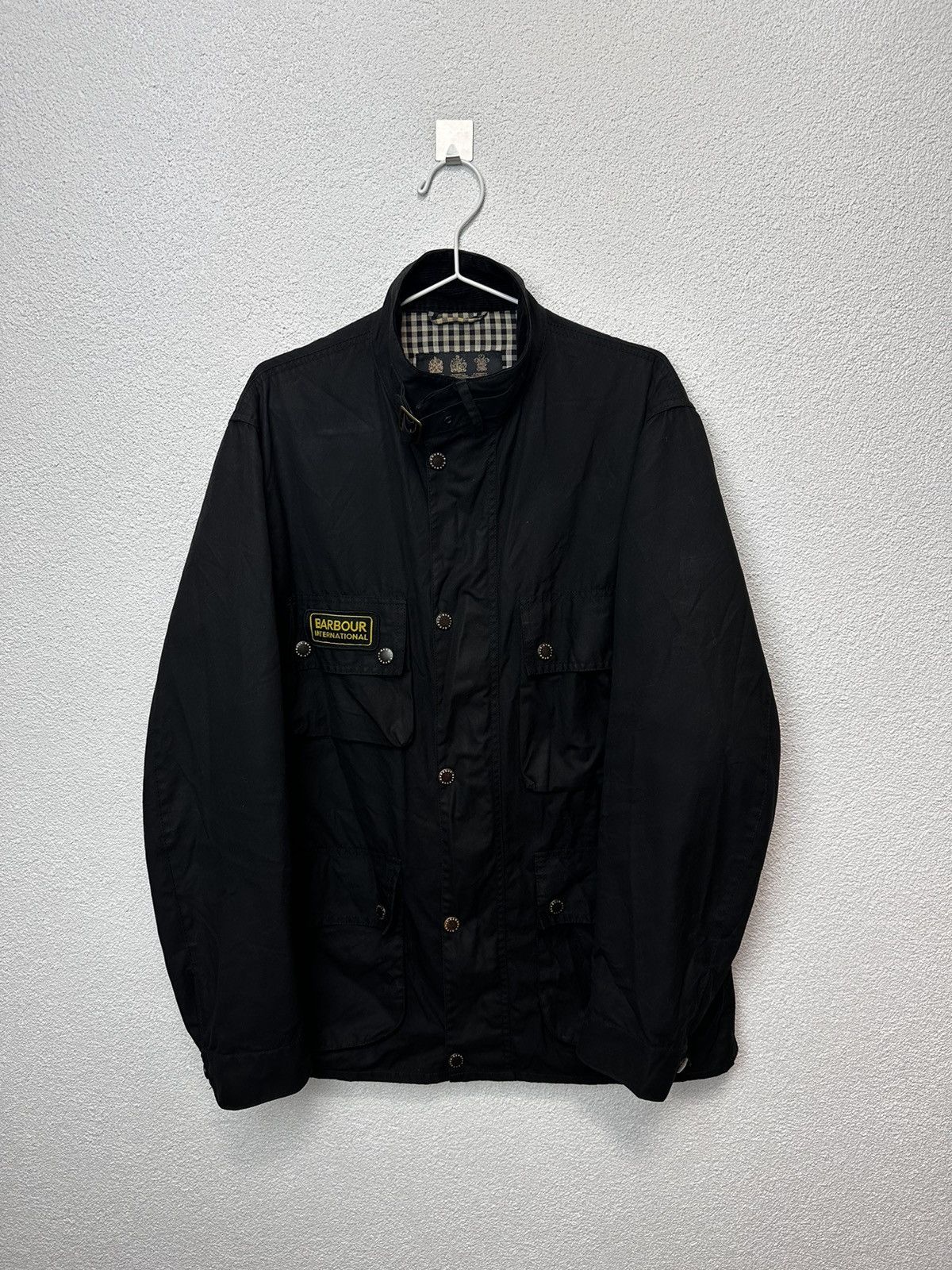 Barbour Wax Jacket Barbour International Black Streak | Grailed