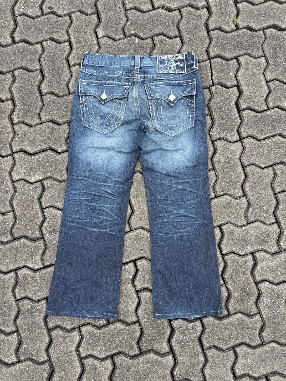True Religion Vintage True Religion Flared Denim Jeans Size US 36 / EU 52 - 2 Thumbnail