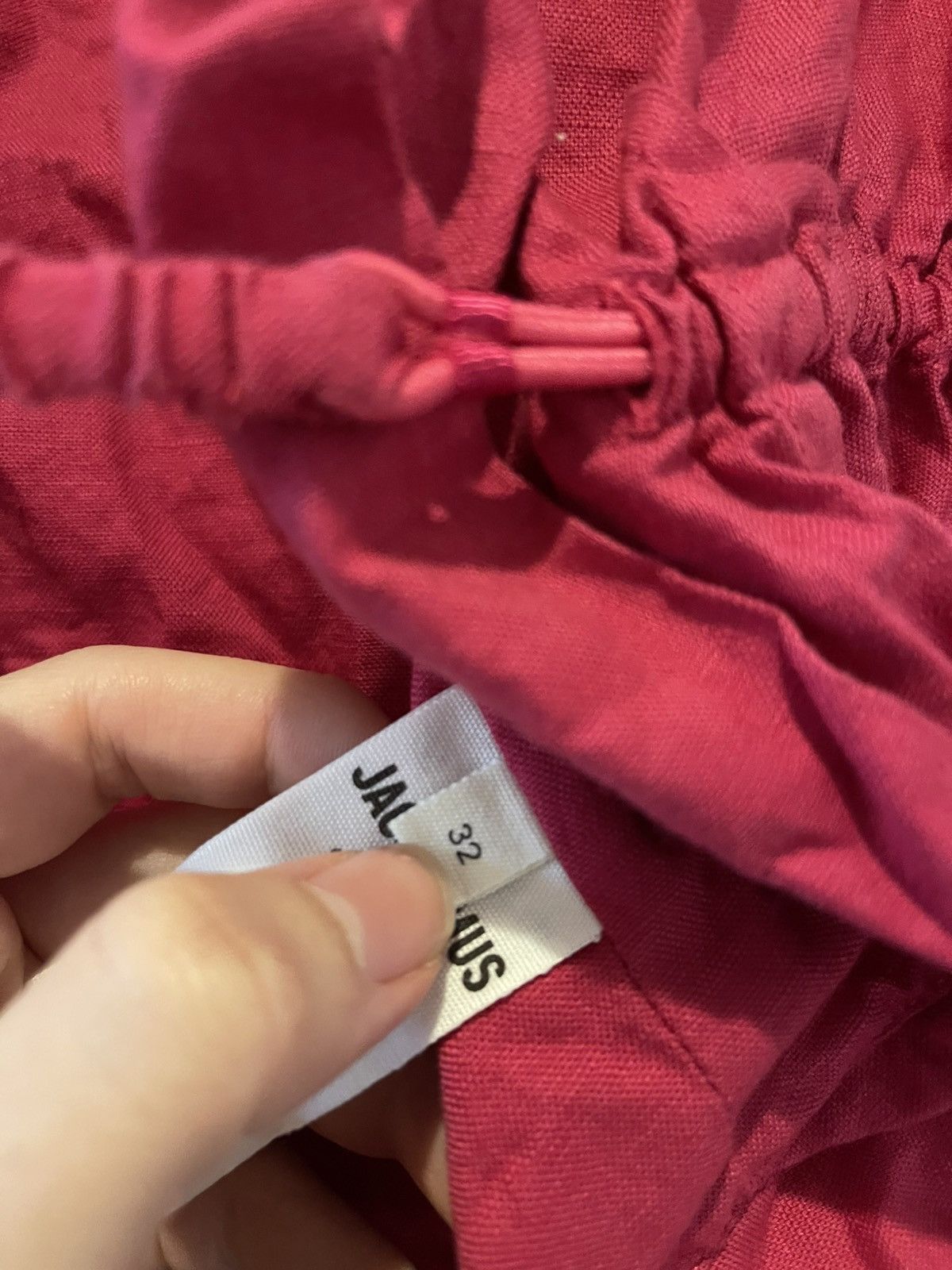 Jacquemus Jacquemus Pink Le Raphia 'La Chemise Machou' Cropped Shirt Size XXS / US 00 / IT 34 - 5 Thumbnail