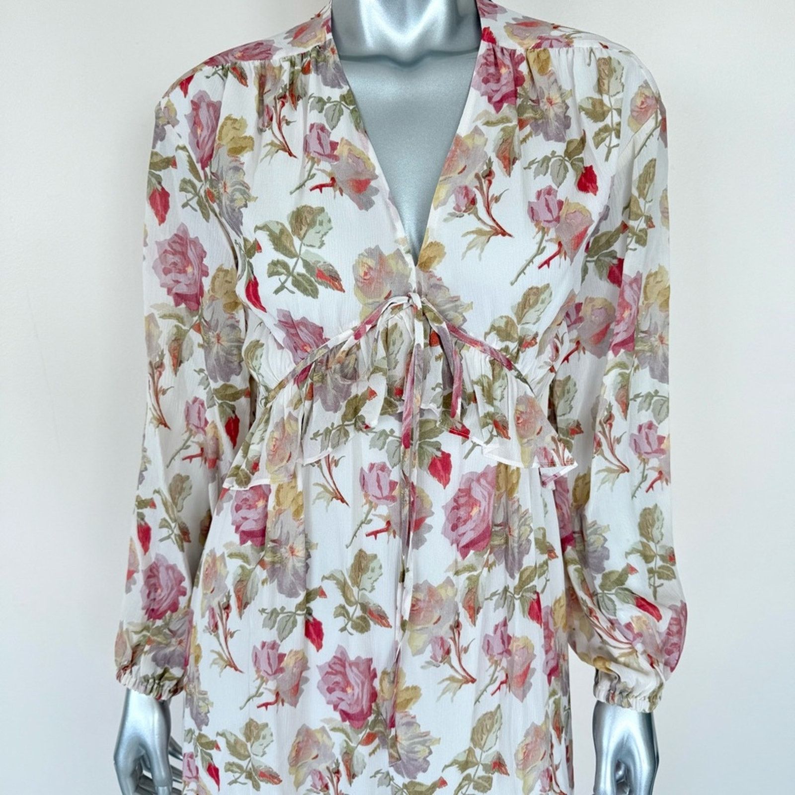 The Kooples NWT!!! The Kooples women maxi silk dress size 0 or S 715$ Size S / US 4 / IT 40 - 2 Thumbnail