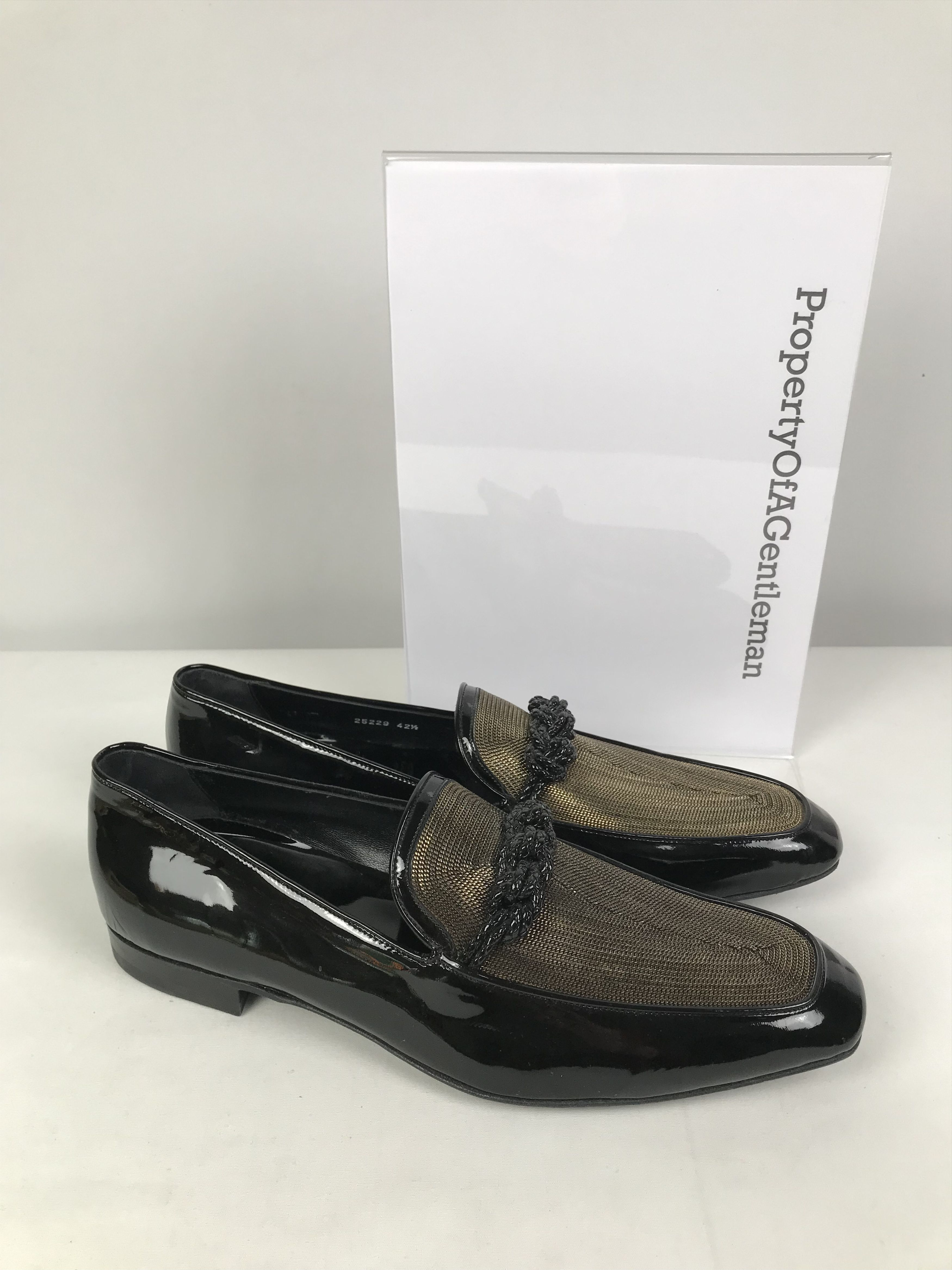 Alexander McQueen Black & Gold Loafer