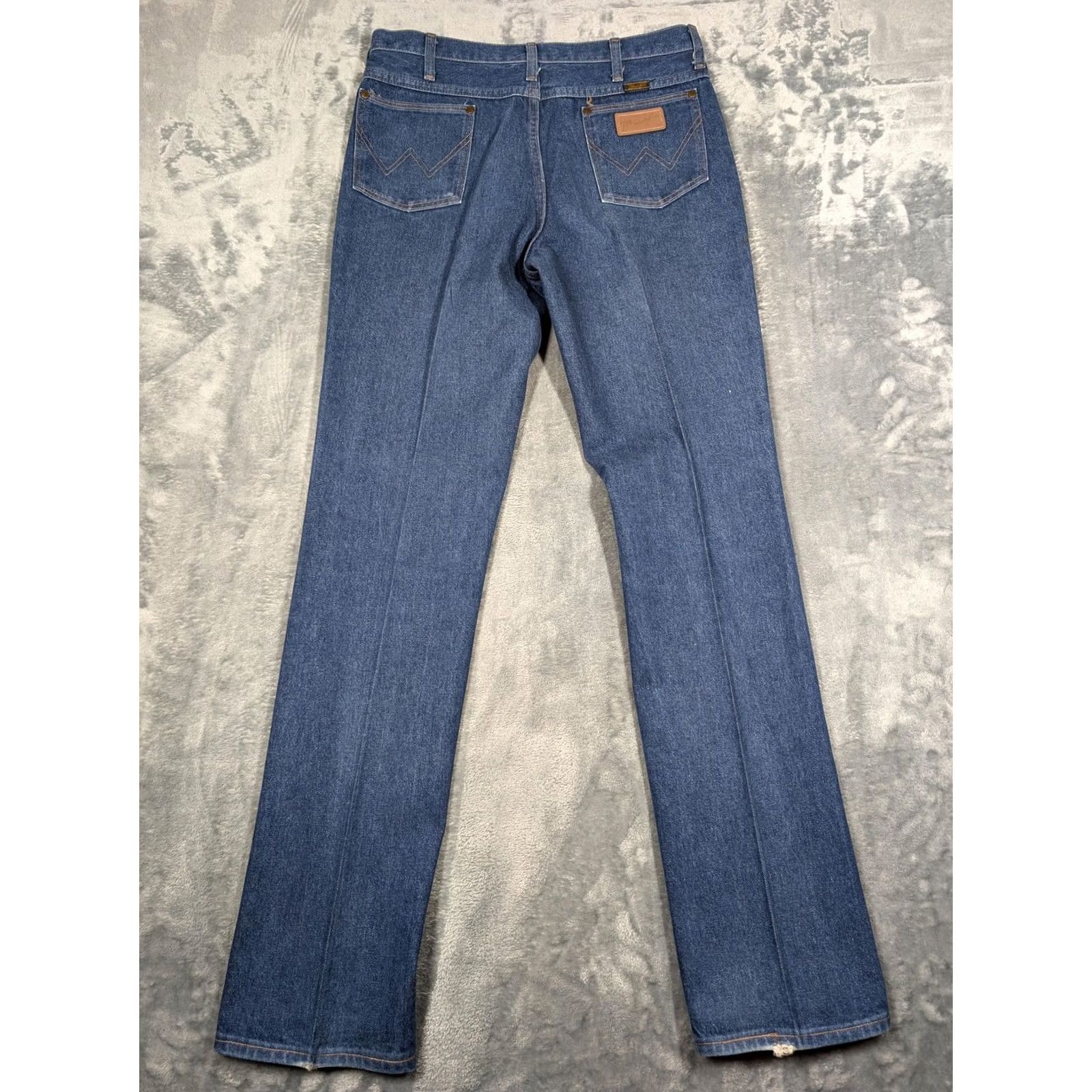 Wrangler Vintage Wrangler Jeans Mens 34x36 Blue 936PWD Cowboy Cut Western Straight Denim Cotton Five Pocket Zip Drive: USA Made - 1990s Style Mens Jeans Size US 34 / EU 50 - 7 Thumbnail