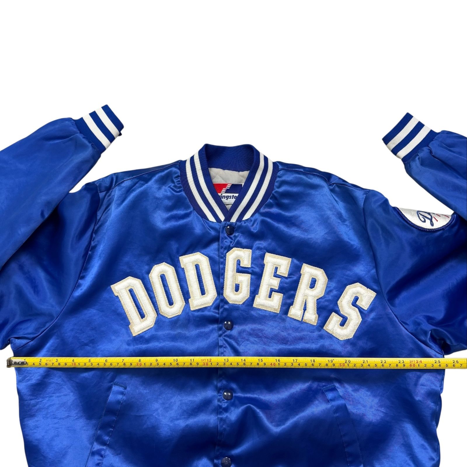 MLB VTG 90s LOS ANGELES DODGERS SWINGSTER SATIN BOMBER JACKET Size US L / EU 52-54 / 3 - 8 Thumbnail