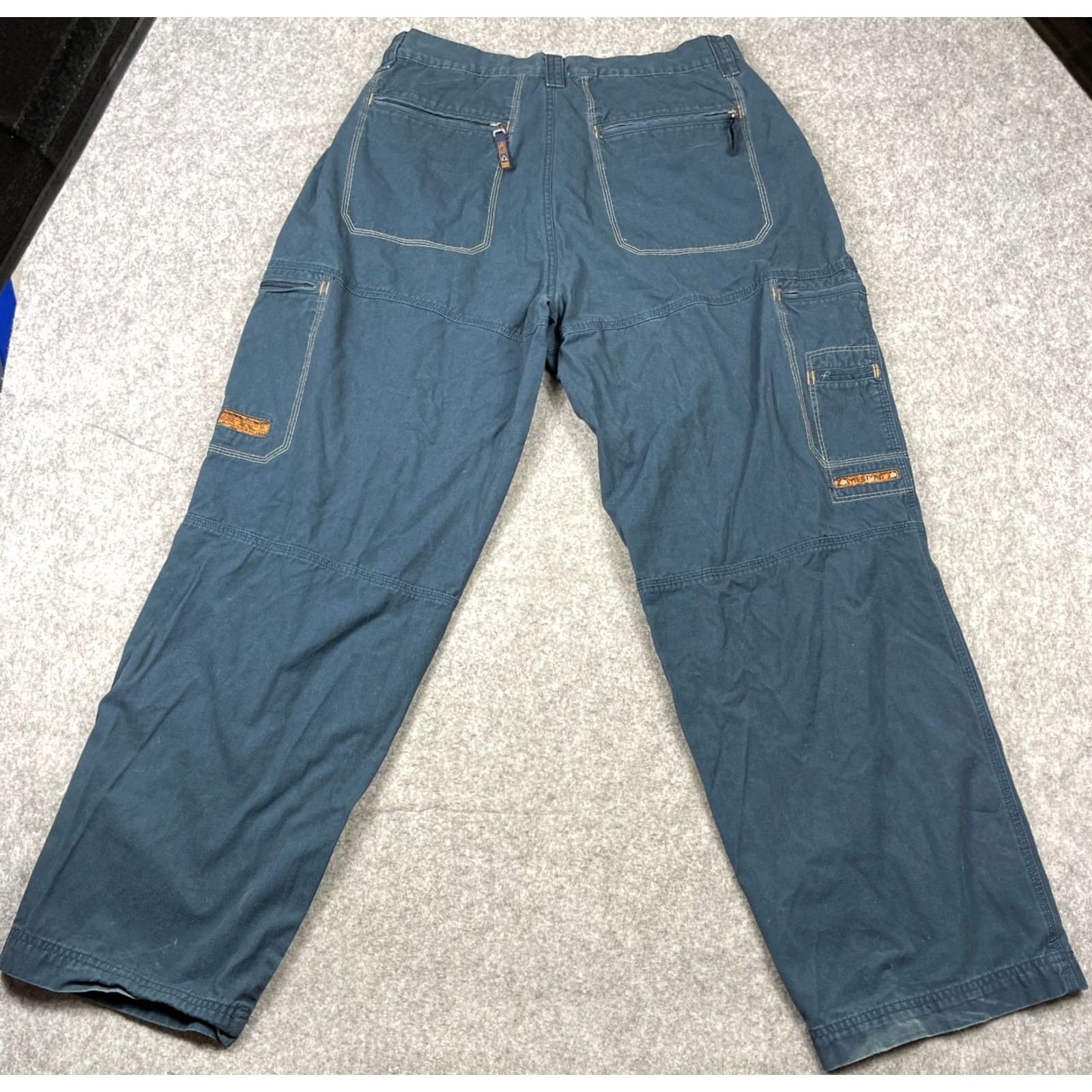 Vintage VINTAGE Nesi A.G. Pants 34L Black Cargo Pockets Wide Leg Baggie Skate Mens Size US 34 / EU 50 - 2 Thumbnail