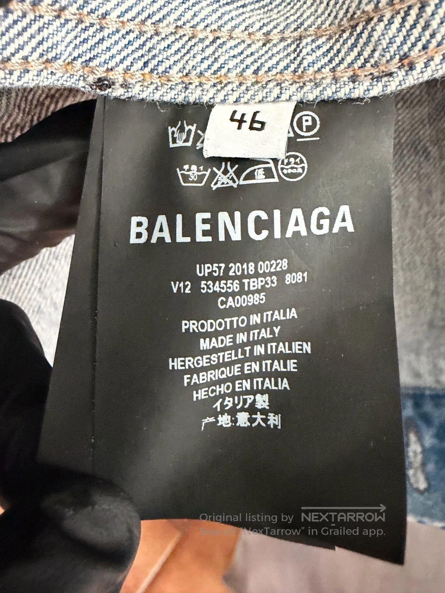 Balenciaga Balenciaga 2018 Paris Limited Denim Jacket. Size US S / EU 44-46 / 1 - 3 Thumbnail