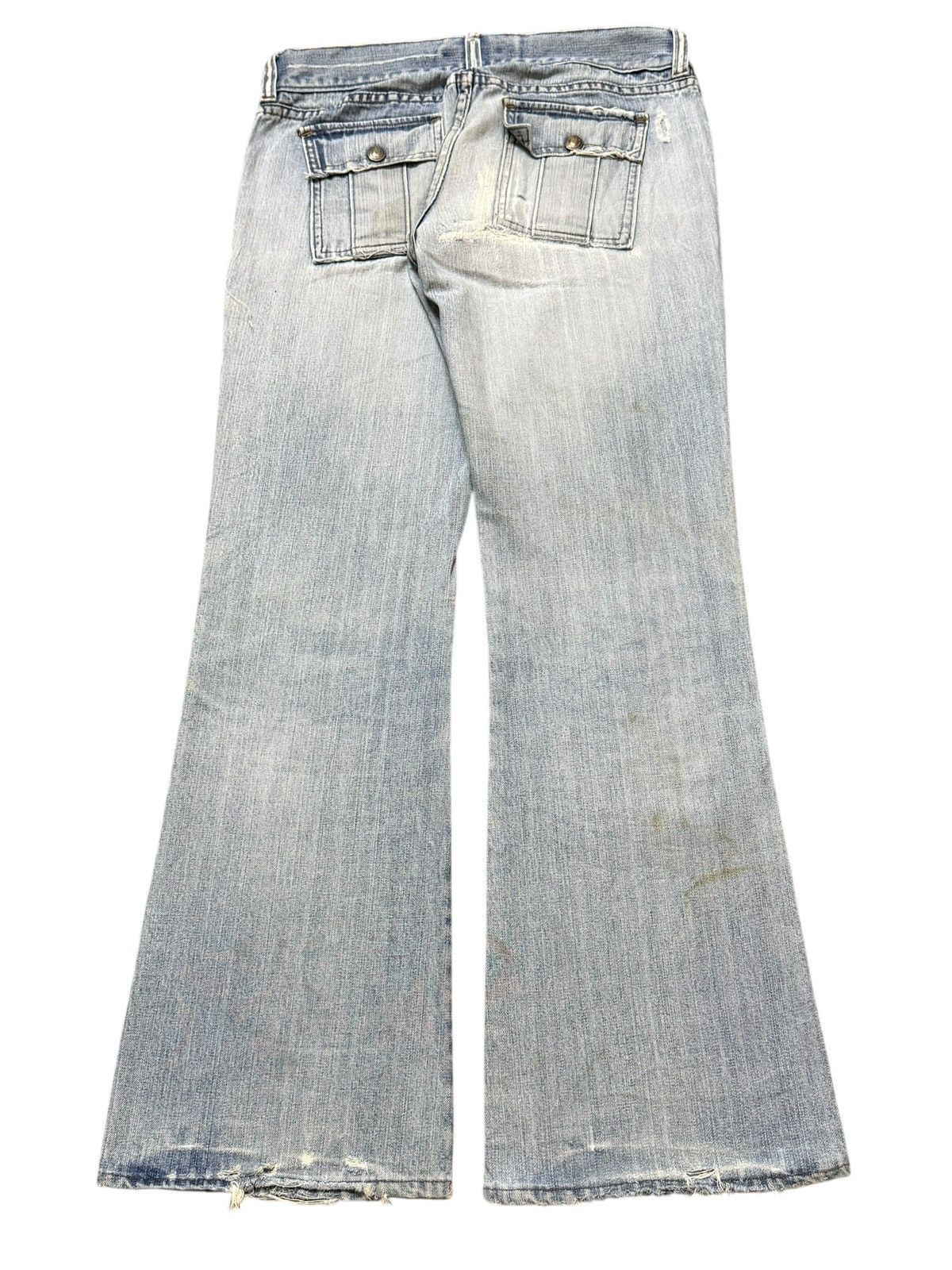 Hysteric Glamour Vintage Japanese Brand Bush Pants Light Wash Wide Leg Flare Size US 31 - 2 Thumbnail