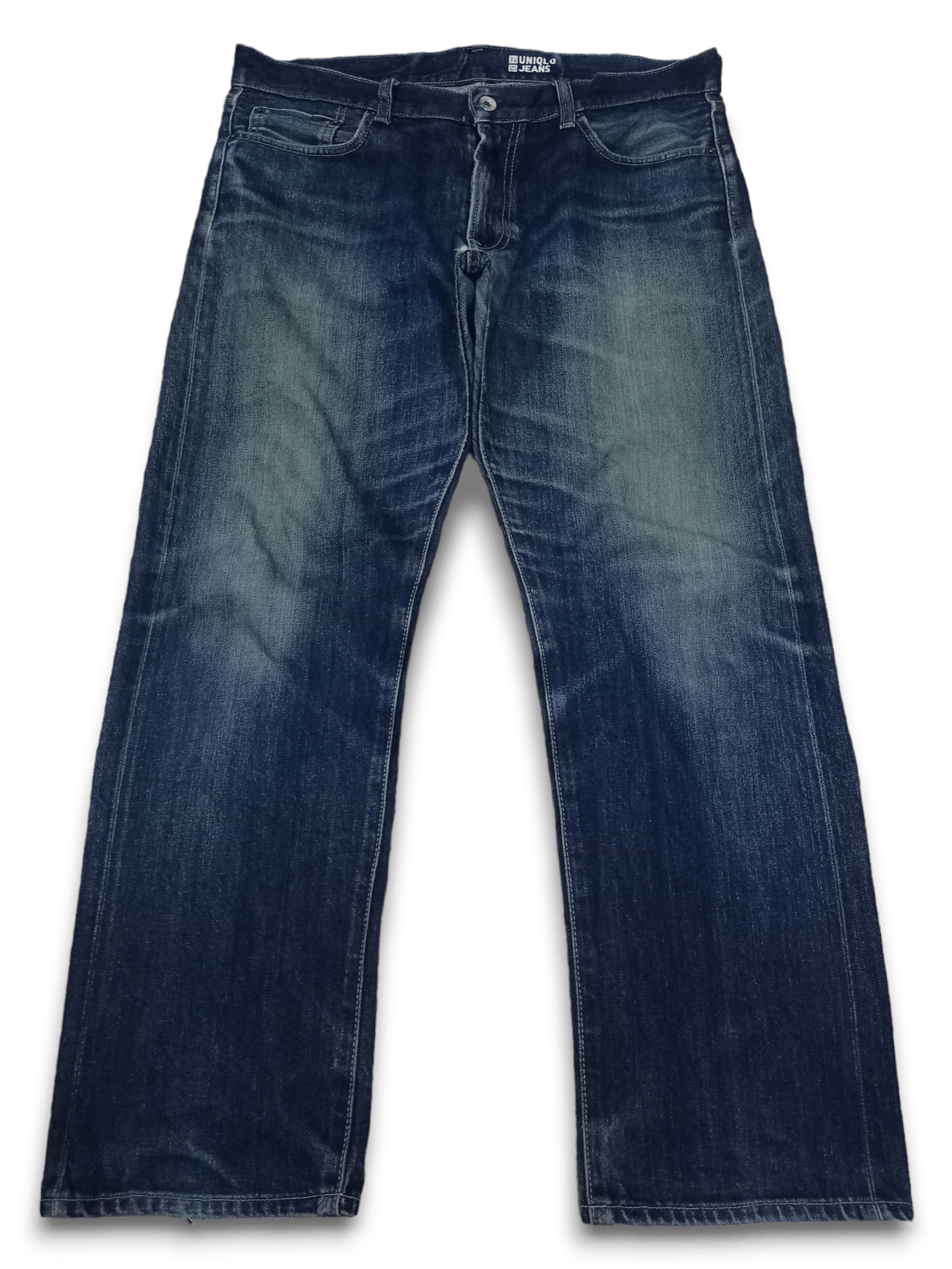Japanese Brand × Uniqlo Vintage Uniqlo Selvedge Mud Wash Distressed Loose Jeans Size US 36 / EU 52 - 2 Thumbnail