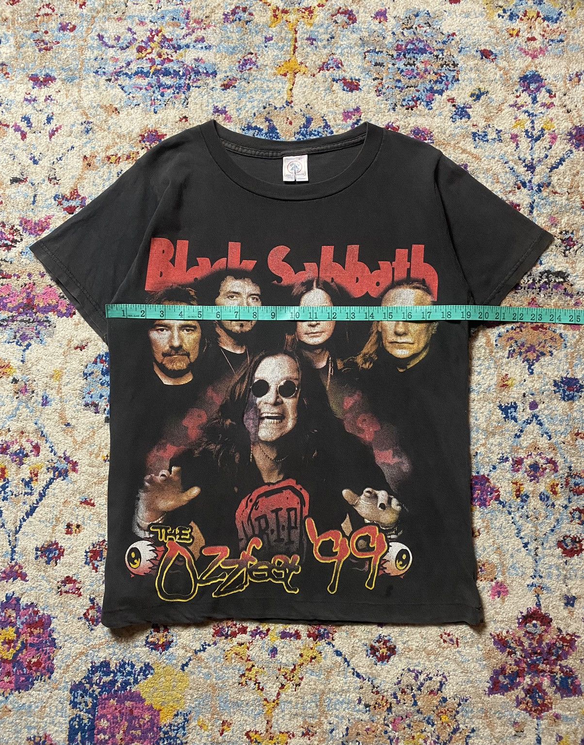 Band Tees Vintage Black Sabbath Ozzfest 99 Delta Pro Weight SS Tees M Size US M / EU 48-50 / 2 - 7 Thumbnail