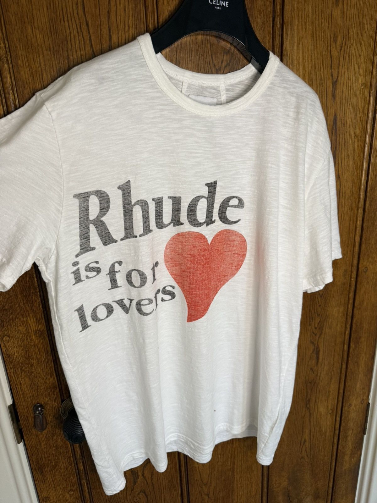 Rhude Rhude is for lovers logo white heart t shirt XL $380 Size US XL / EU 56 / 4 - 9 Thumbnail