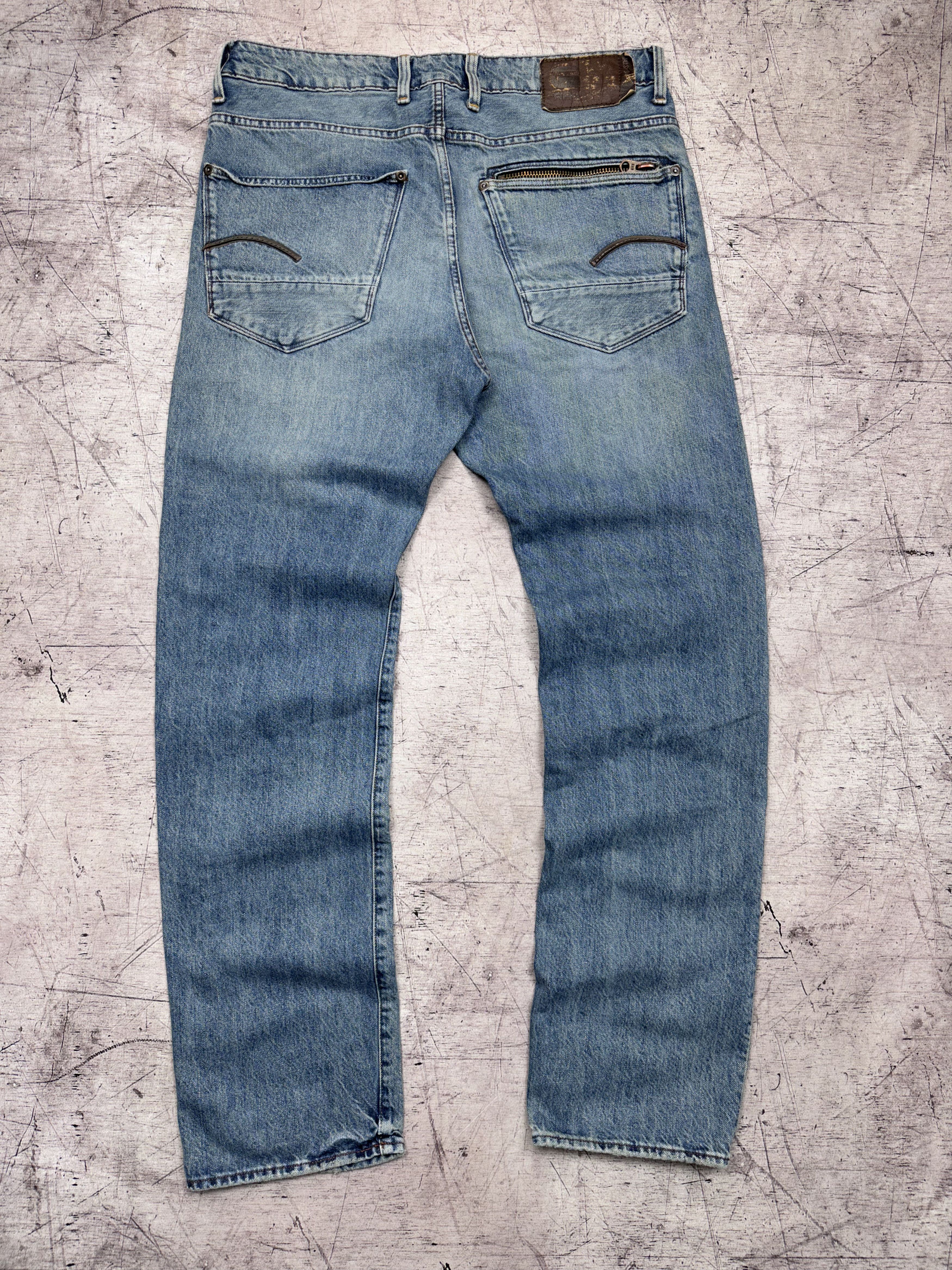G-Star G Star Raw Attacc Straight Mens Denim Pants Jeans Size US 34 / EU 50 - 6 Thumbnail
