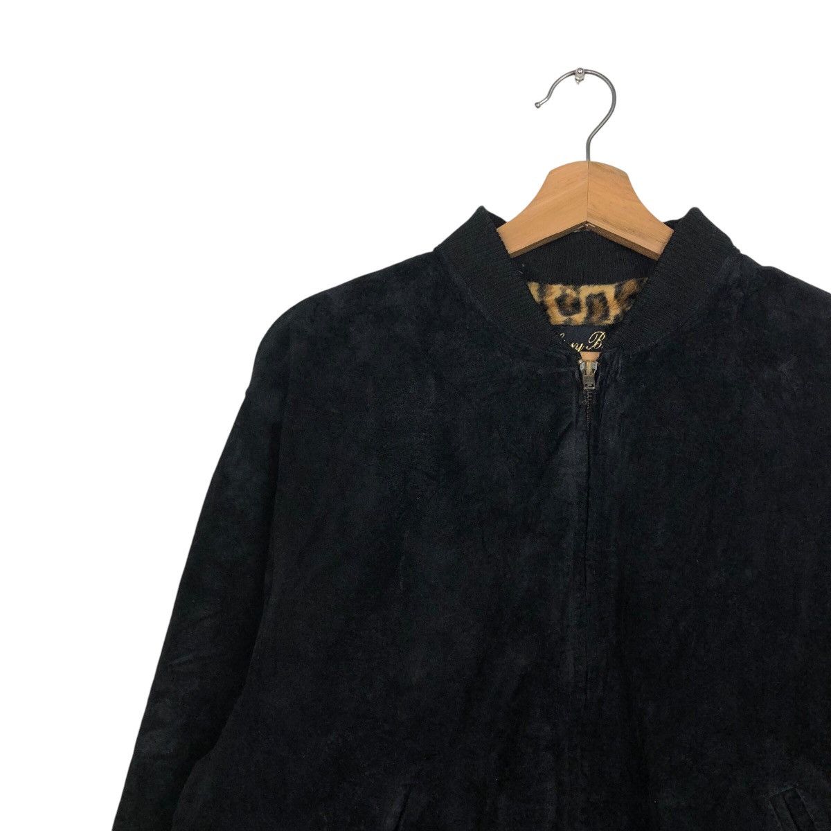 Japanese Brand 📌Vintage Suede Bomber Jacket Mink Fur Blanket Issey Miyake Size US M / EU 48-50 / 2 - 8 Thumbnail