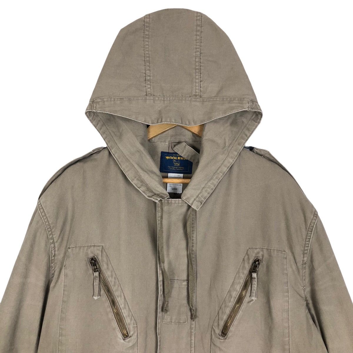 Woolrich Woolen Mills Vintage Woolrich Fishtail Hooded Parka M65 Light Jacket Size US L / EU 52-54 / 3 - 3 Thumbnail