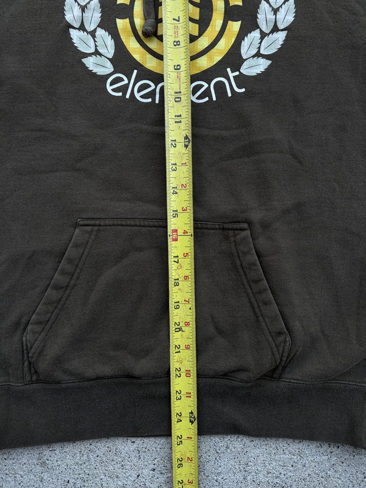 Element Vintage Y2K Element Brown/Yellow Pullover Hoodie Size L Size US L / EU 52-54 / 3 - 6 Thumbnail